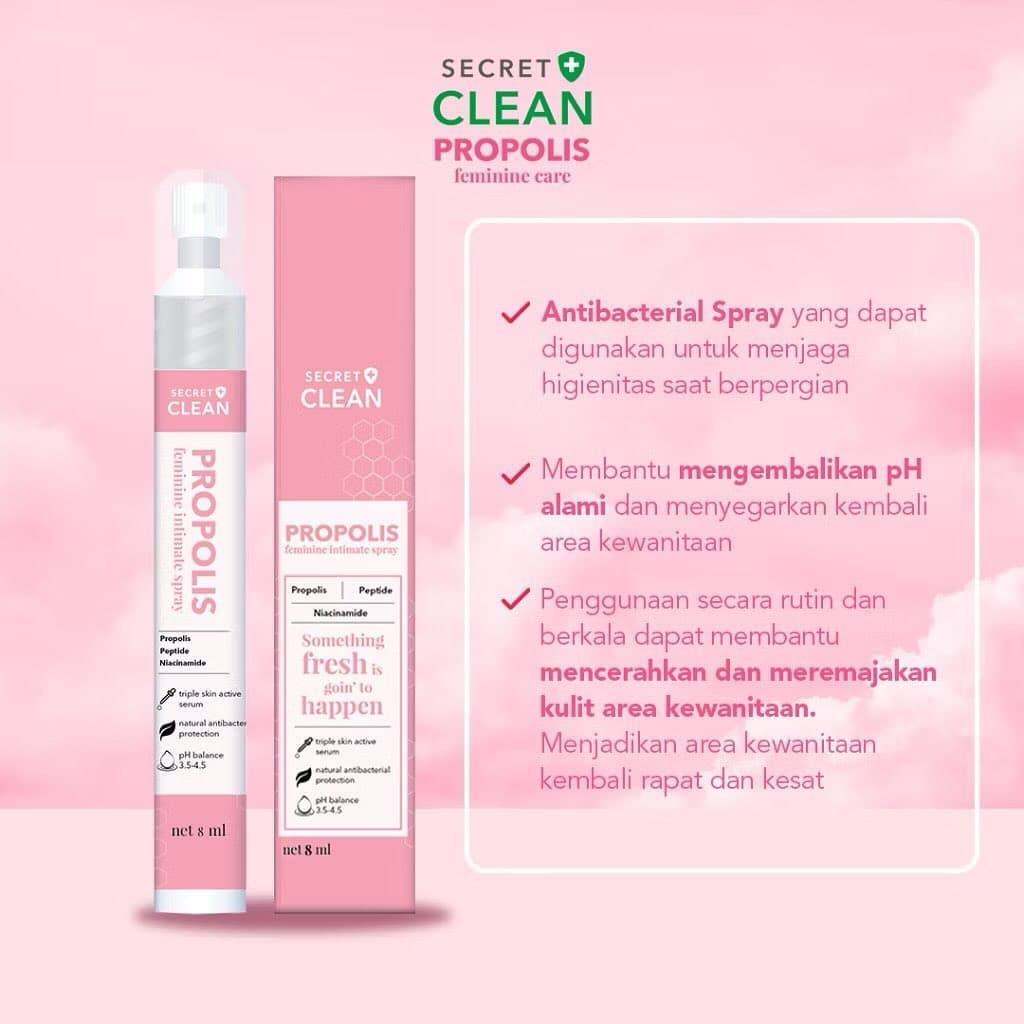 SECRET CLEAN PROPOLIS FRESH SPRAY 8ML 4