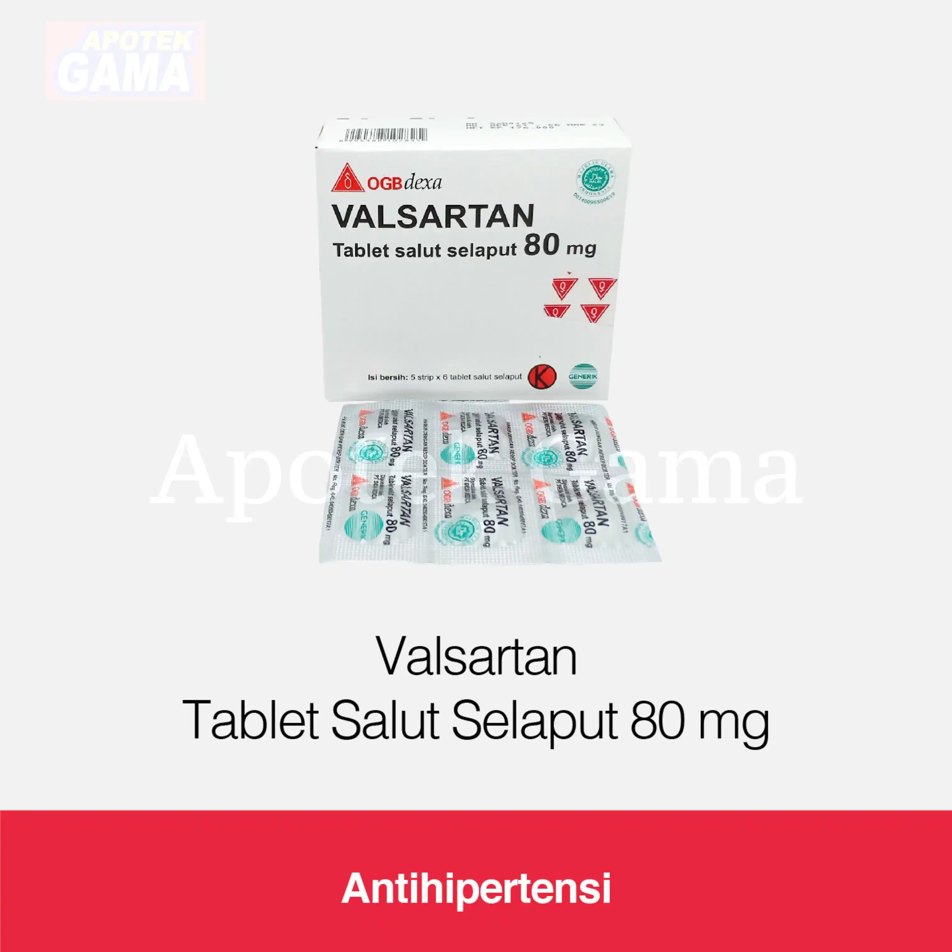 VALSARTAN TB 80 MG 30