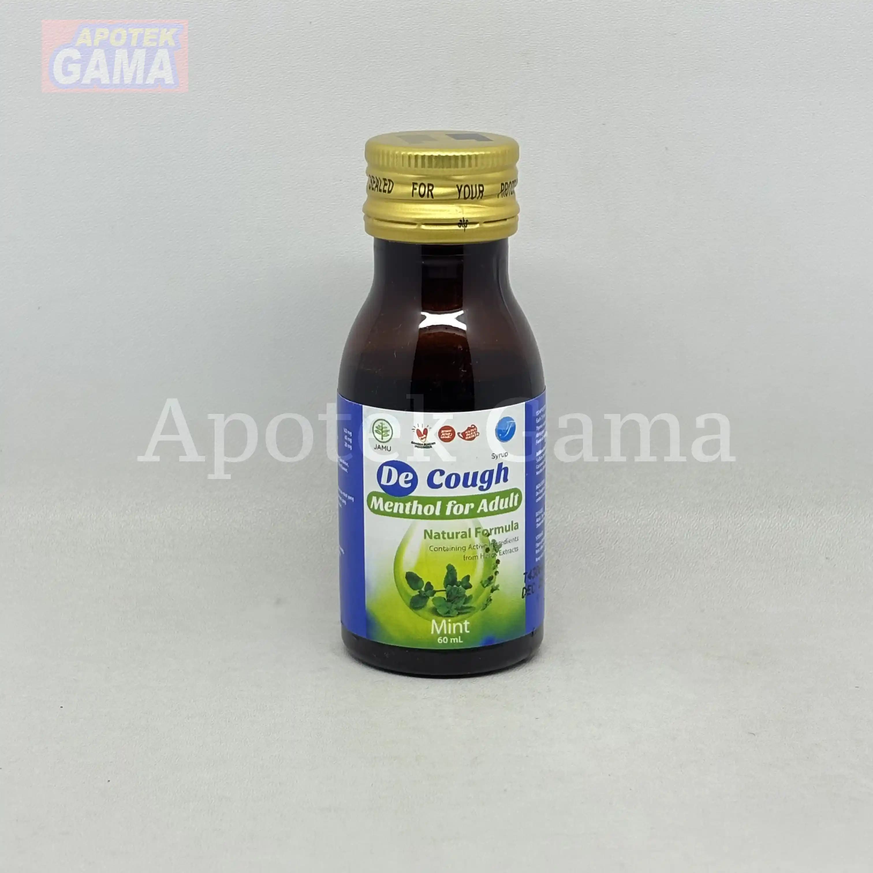 DE COUGH MINT 60 ML 