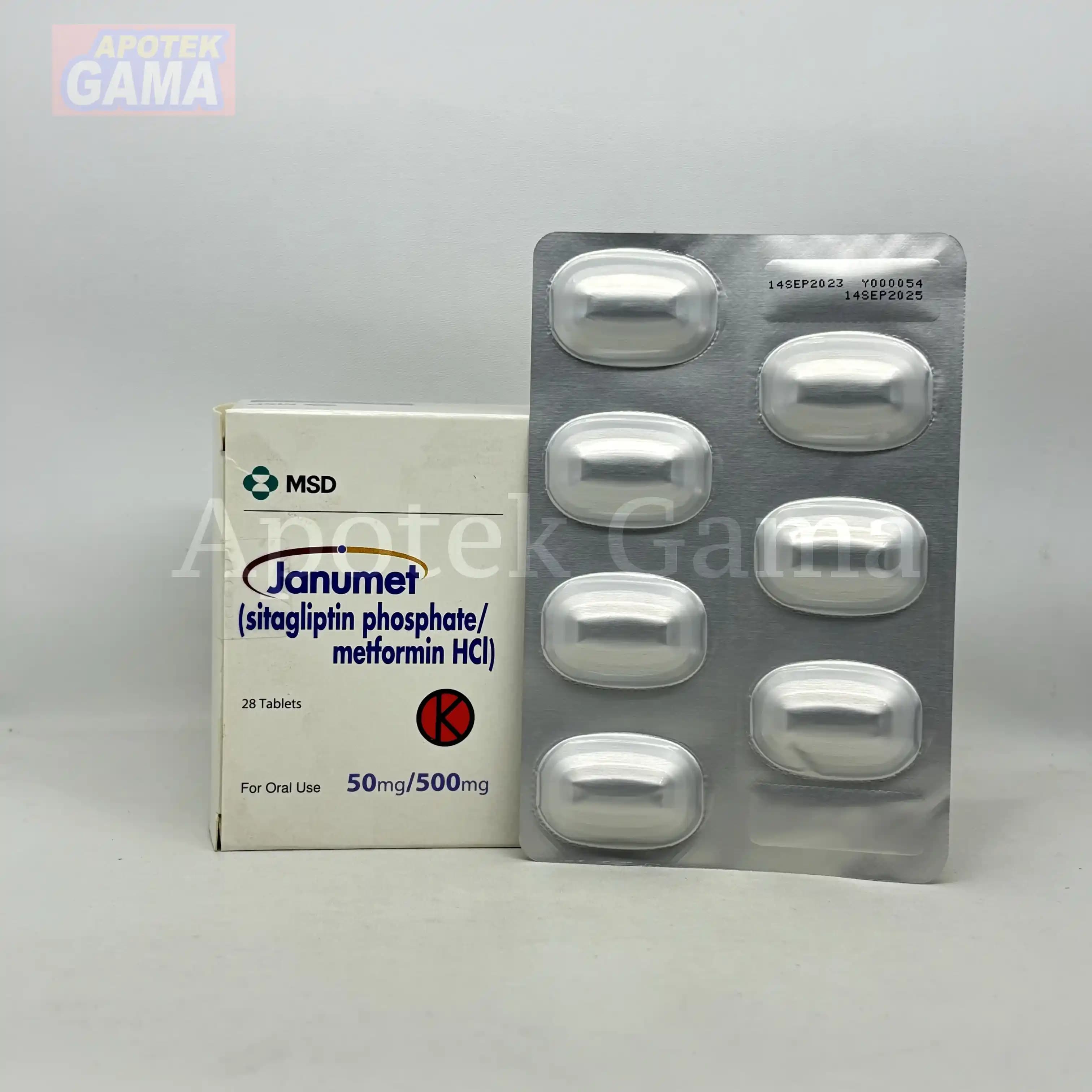 JANUMET 50/500MG TABLET 6