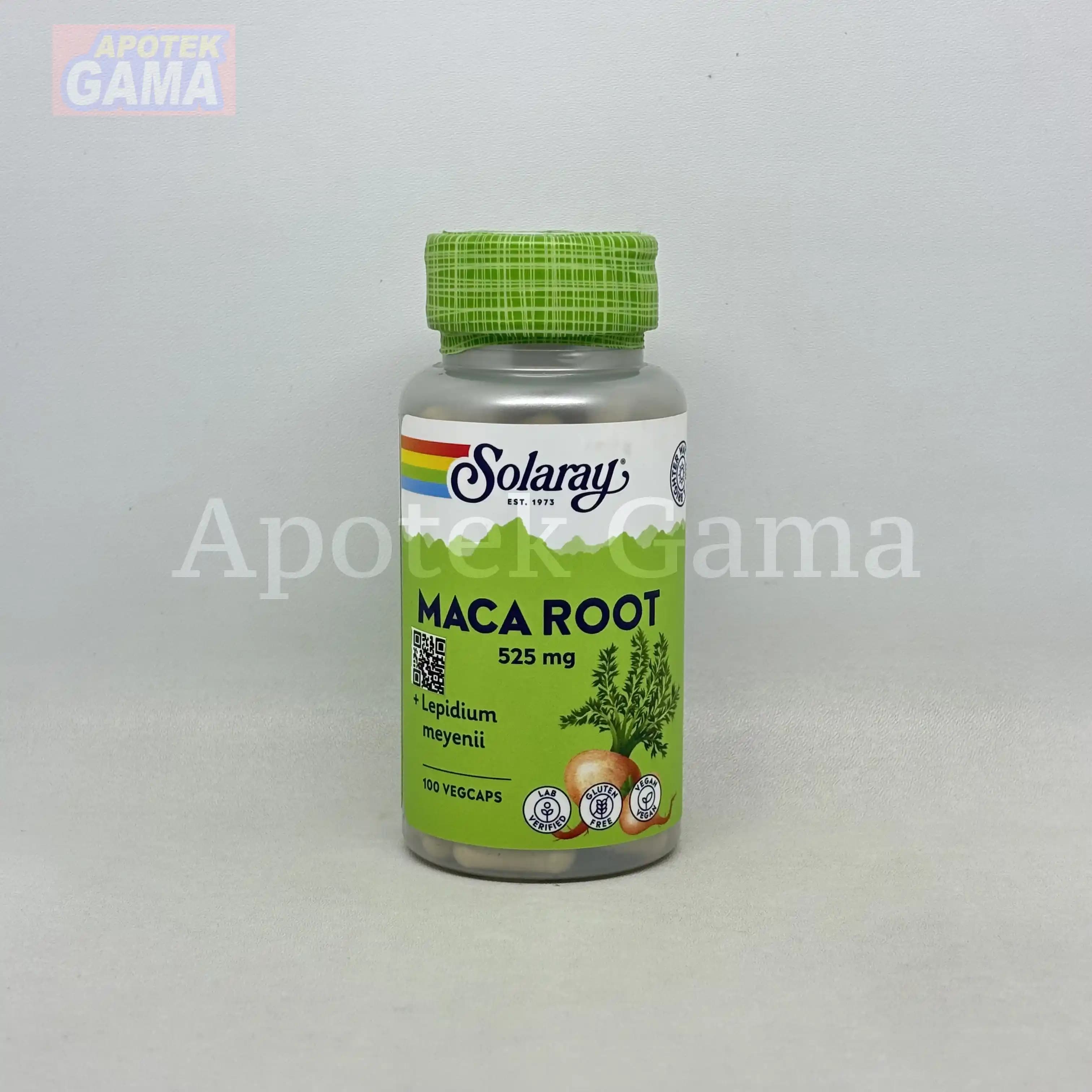 SOLARAY MACA ROOT 525 MG 100S 5