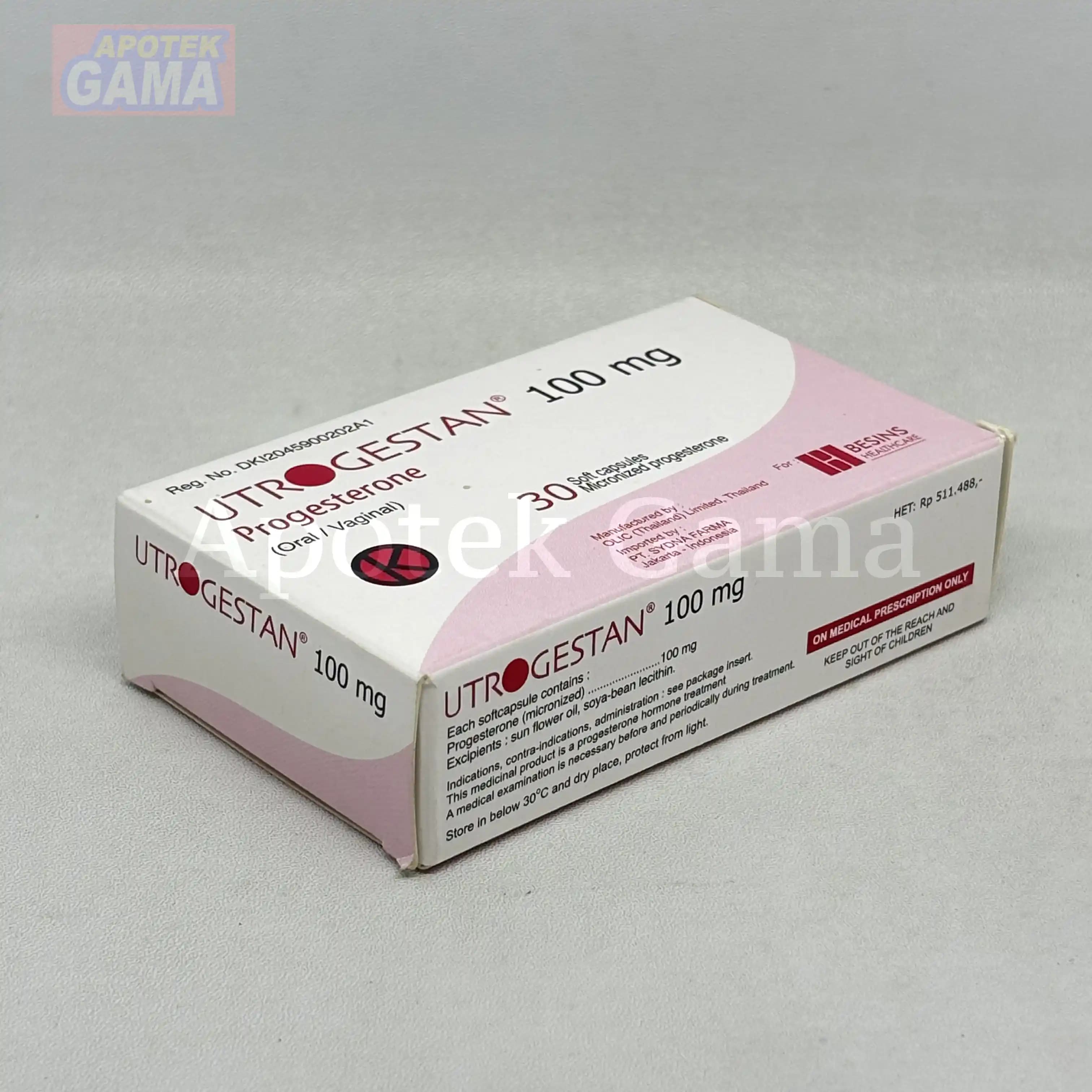 UTROGESTAN 100 MG 4