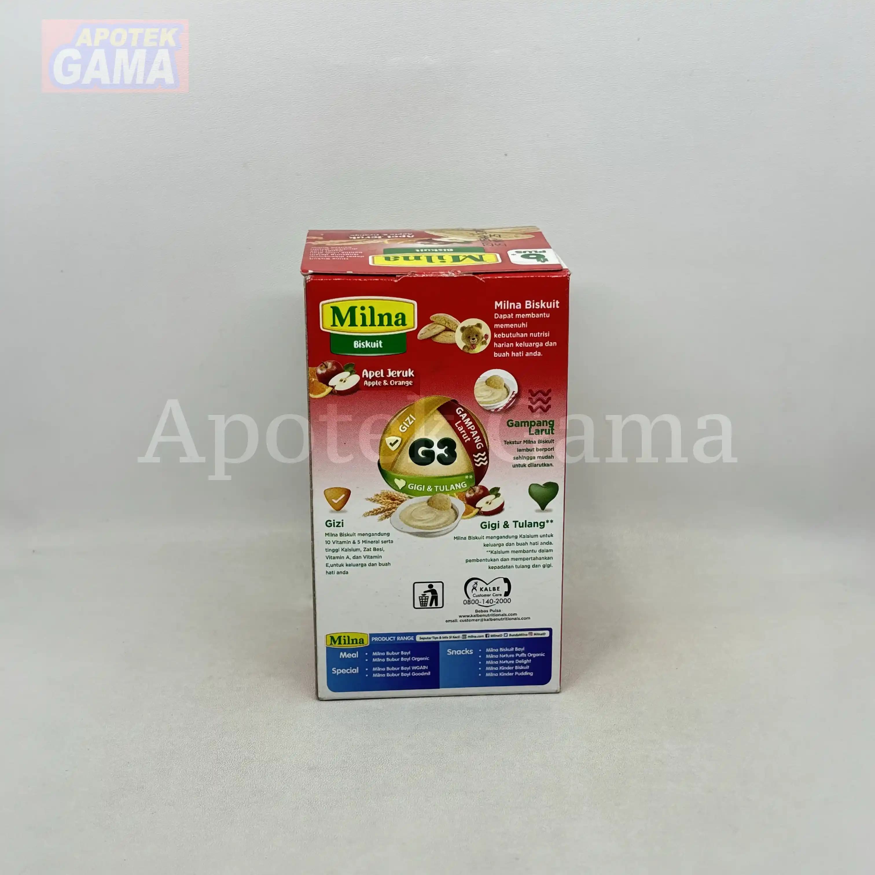 MILNA BISKUIT BAYI 6+ APEL JERUK 65 GR