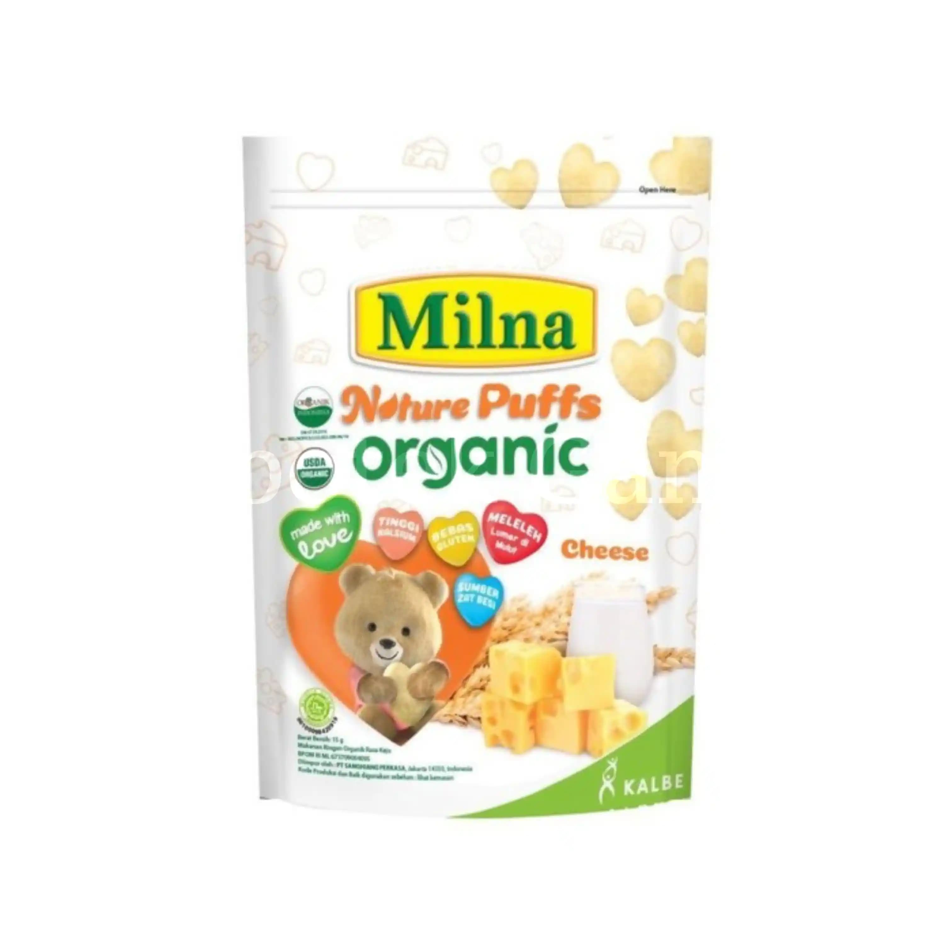 MILNA NATURE PUFFS ORGANIC CHEESE 15gr 2
