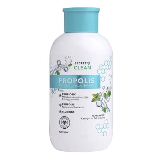 SECRET CLEAN PROPOLIS MOUTHWASH PEPPERMINT 150ML