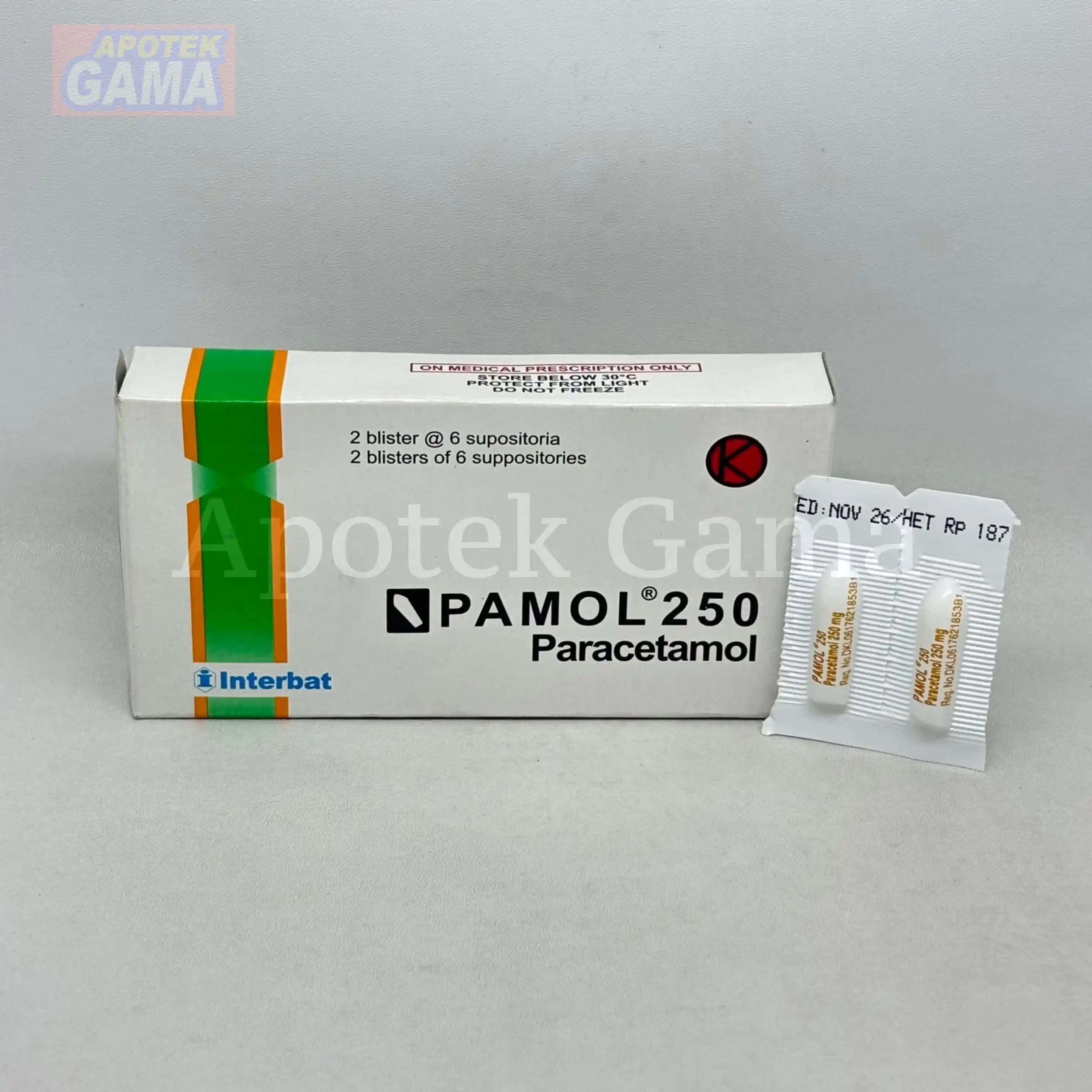 PAMOL 250 SUPP "12