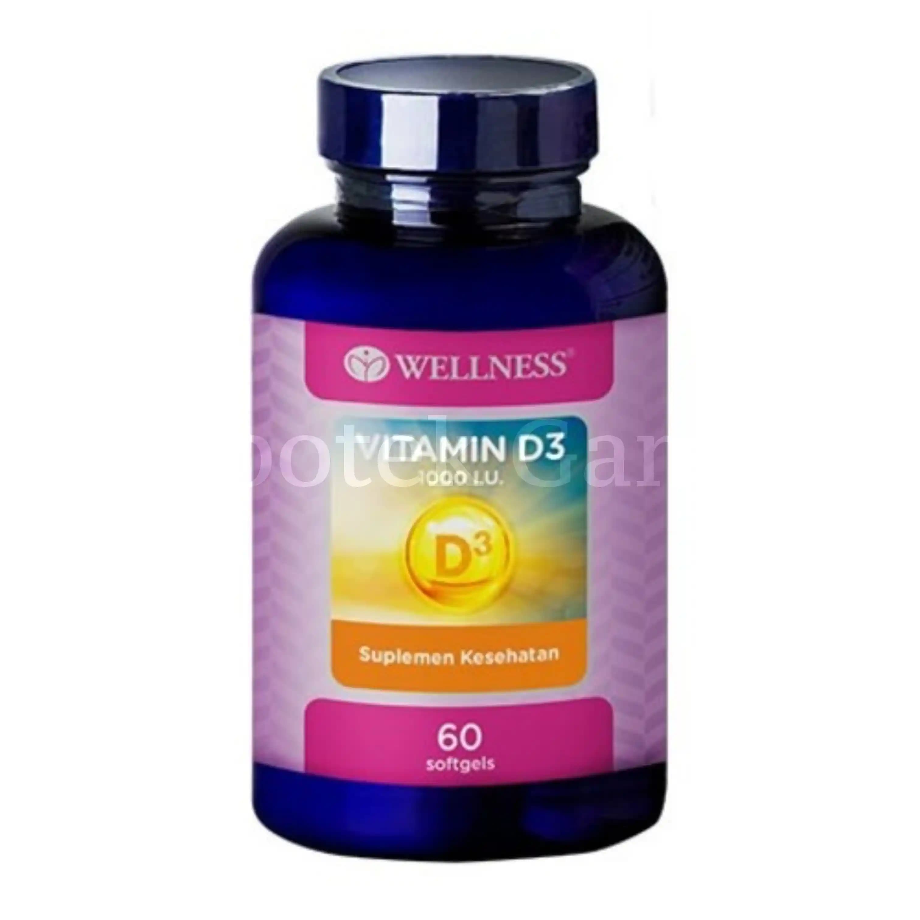 WELLNESS VITAMIN D3 1000I.U 60S