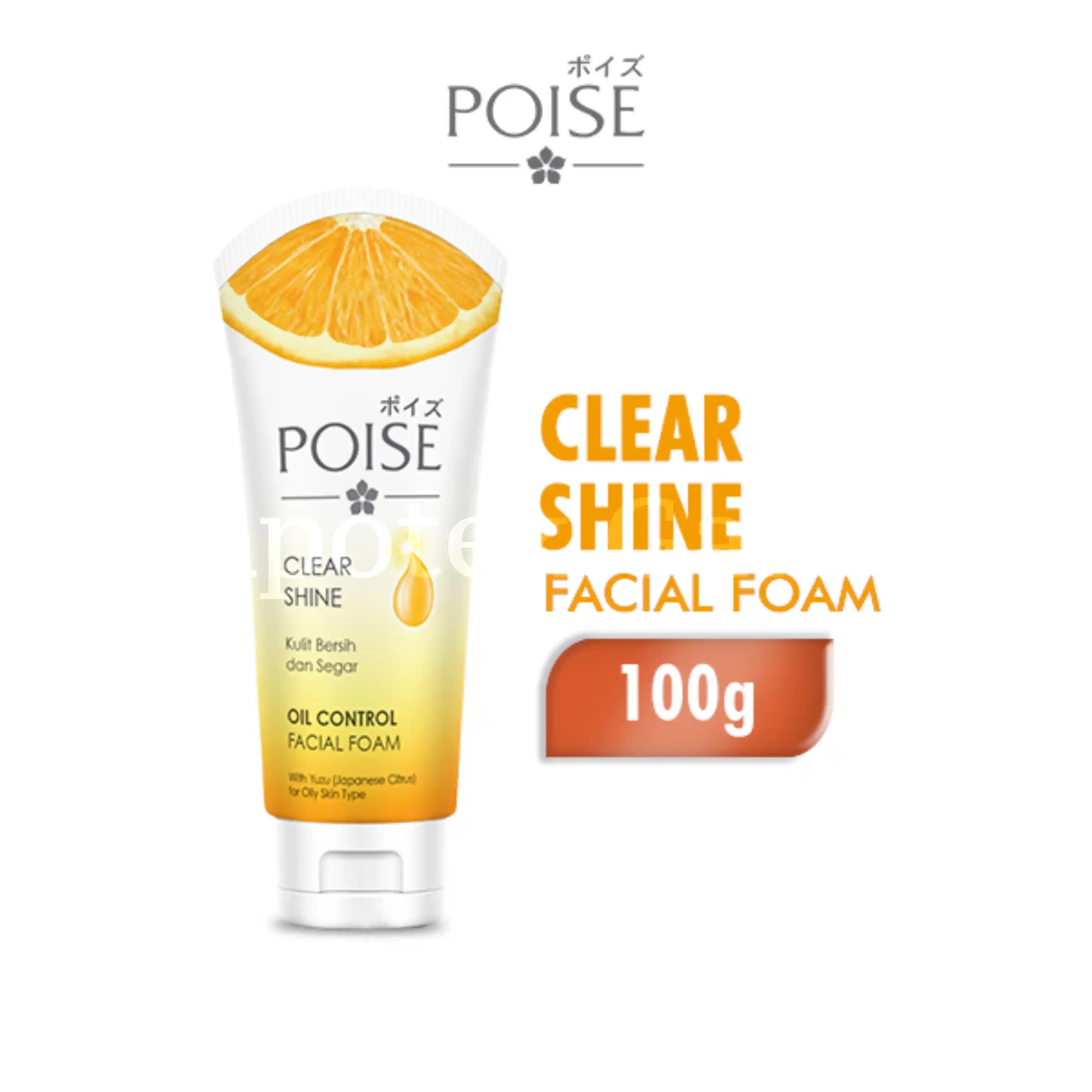 POISE FACIAL FOAM CLEARSHINE 100GR
