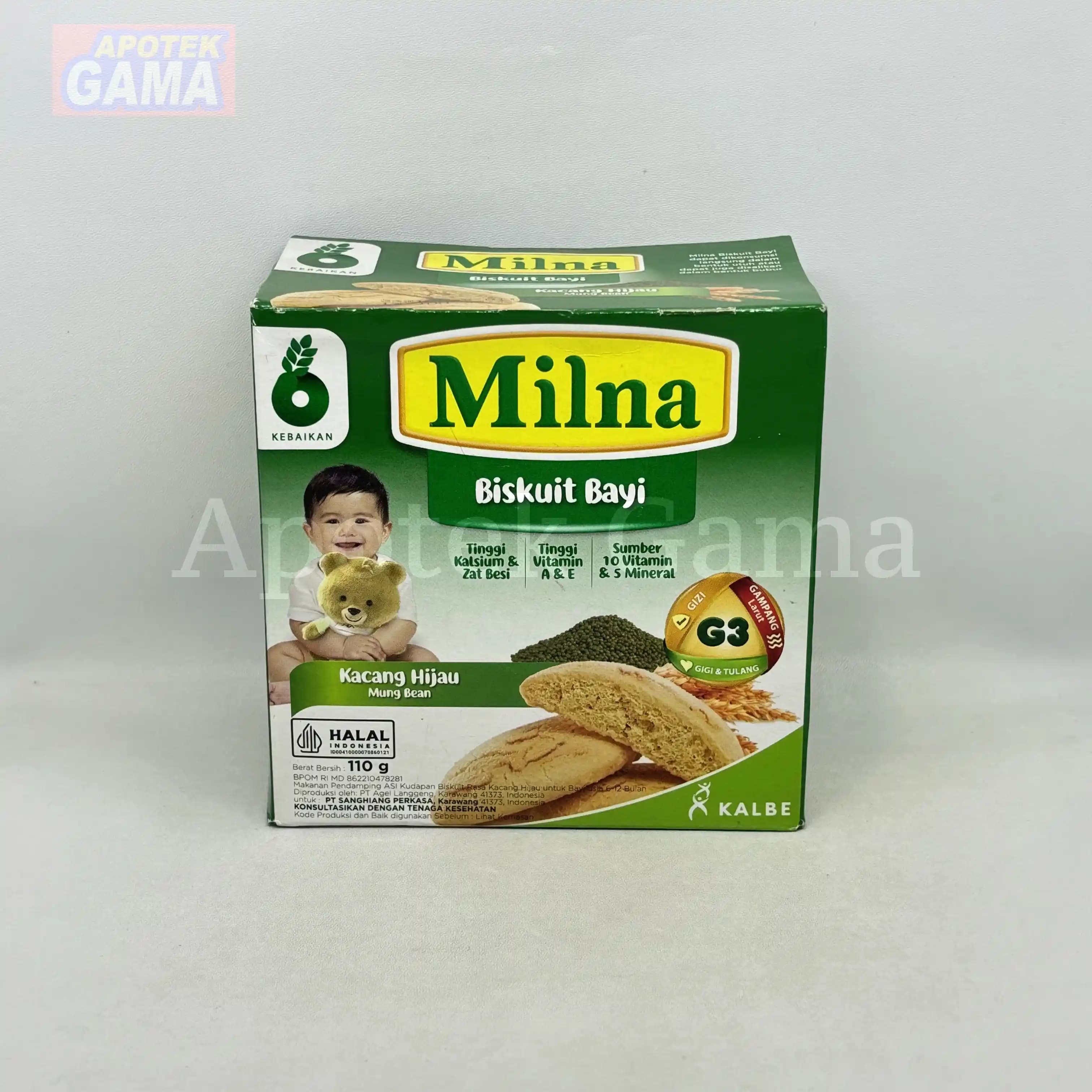 MILNA BISKUIT BAYI 6+ KACANG HIJAU 130 GR