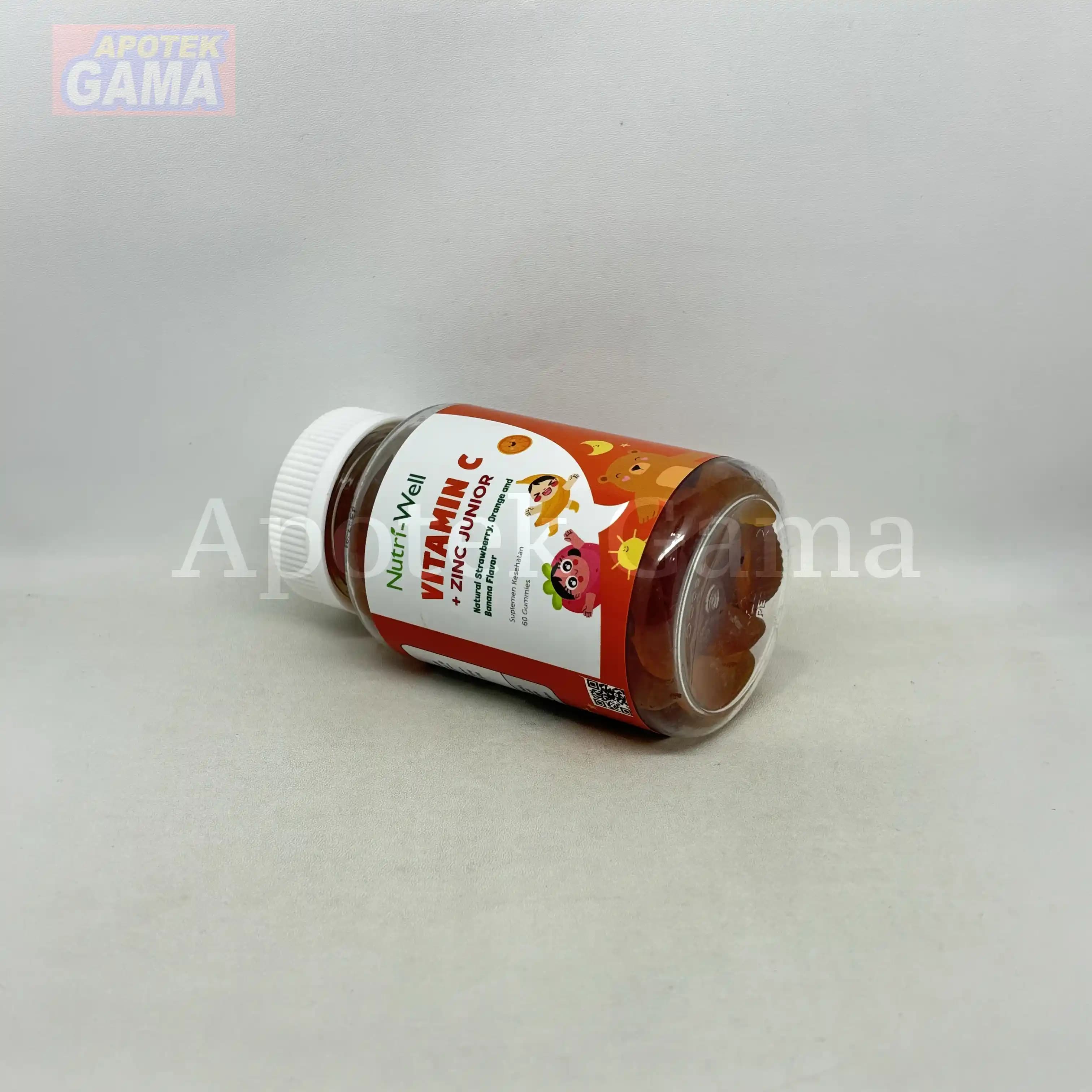 NUTRIWELL VIT C + ZINC JUNIOR 60 GUMMIES 2