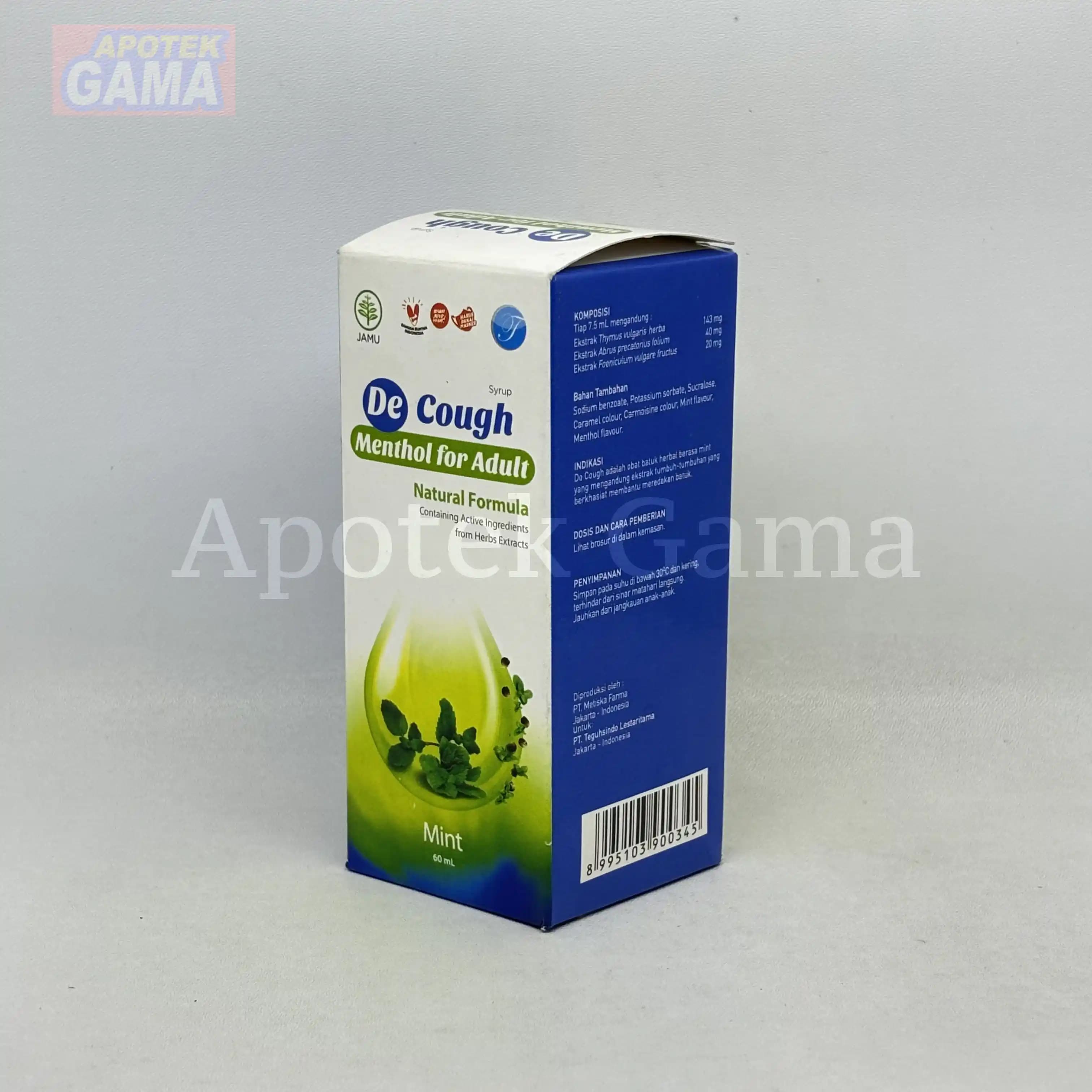 DE COUGH MINT 60 ML  5