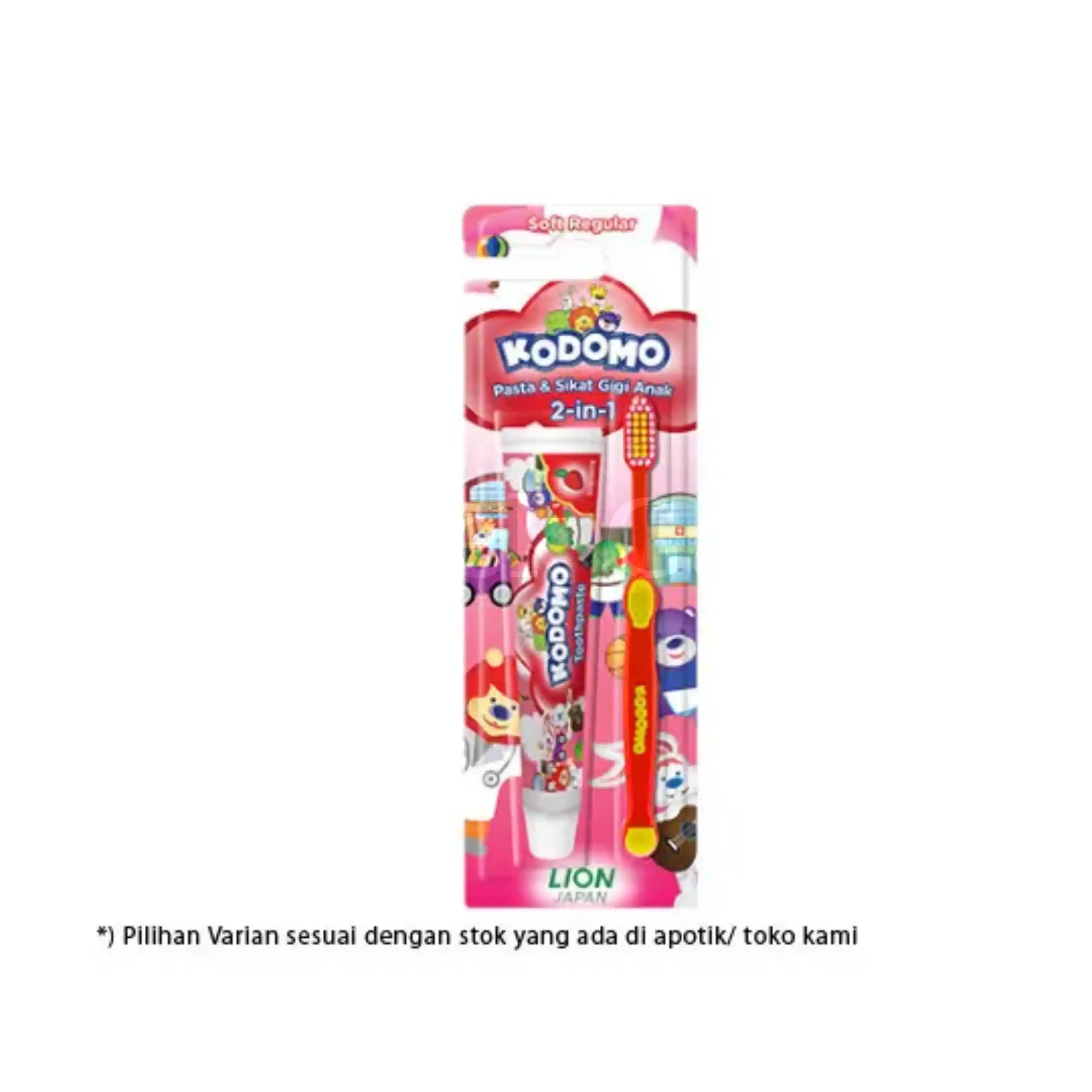 KODOMO TOOTH BRUSH  SOFT REGULAR 2 IN 1 2