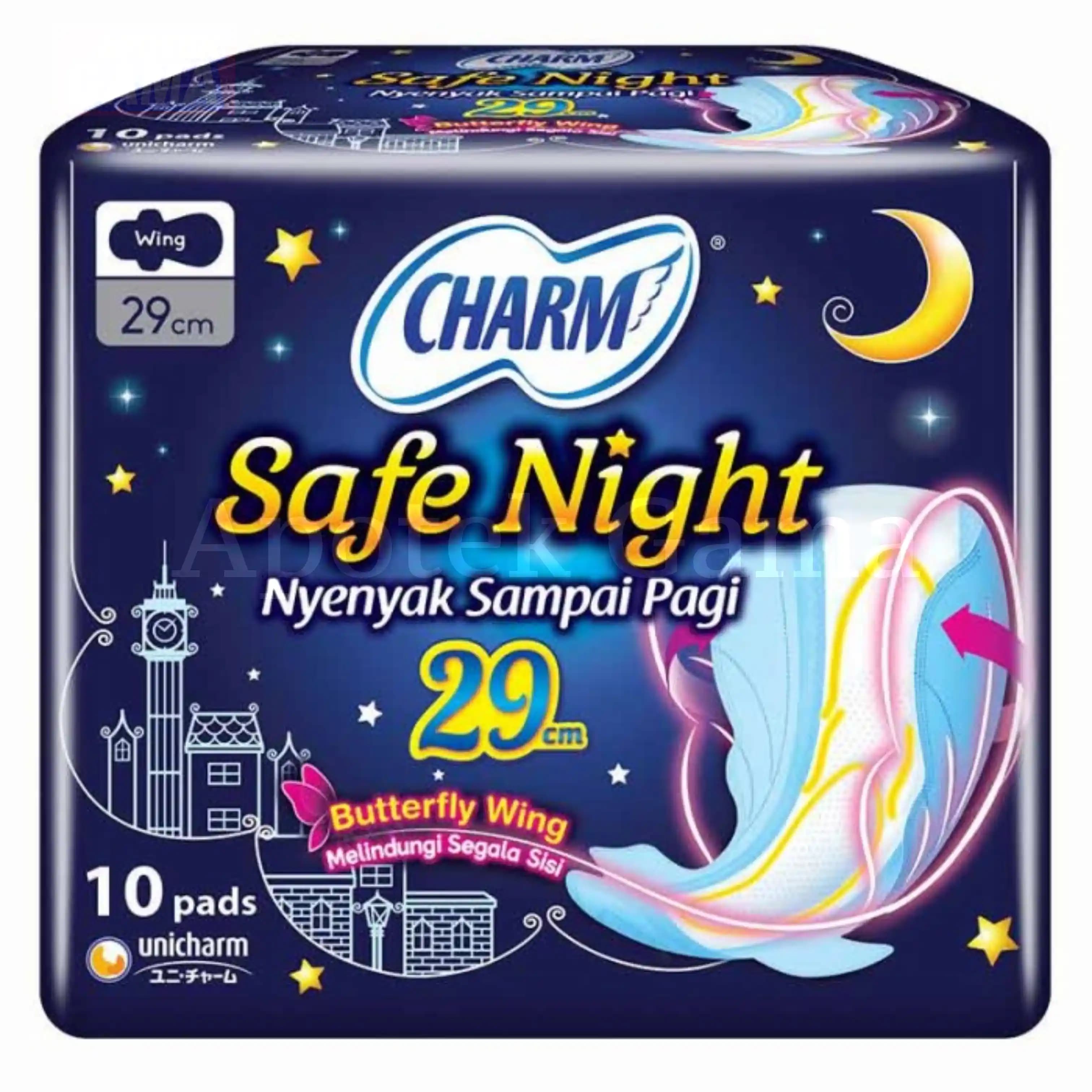 CHARM SOFTEX SAFE NIGHT 29 CM ISI 9