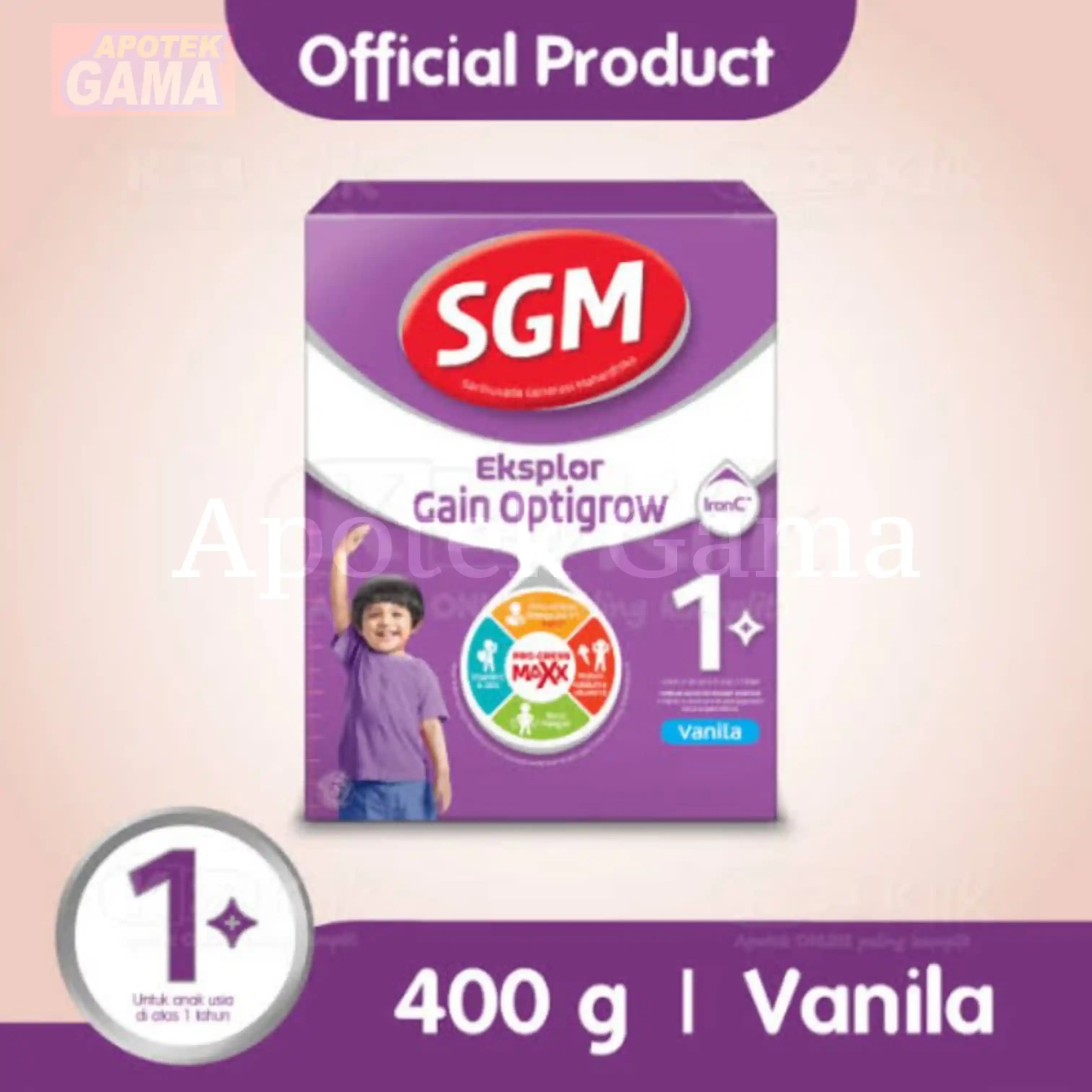 SGM EKSPLOR GAIN OPTIGROW 1+VANILA 400GR