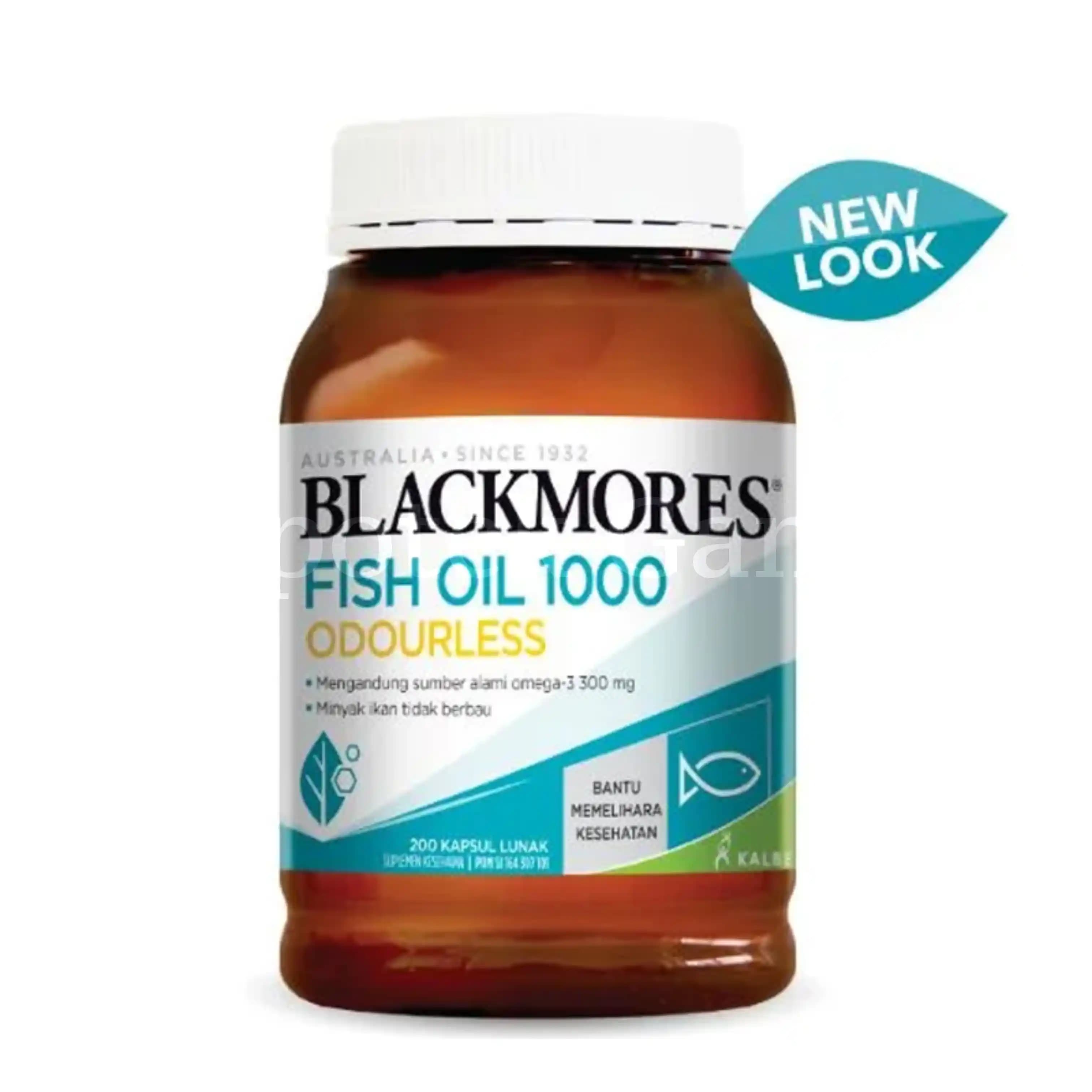 BLACKMORES ODOURLESS FISH OIL 1000 200S