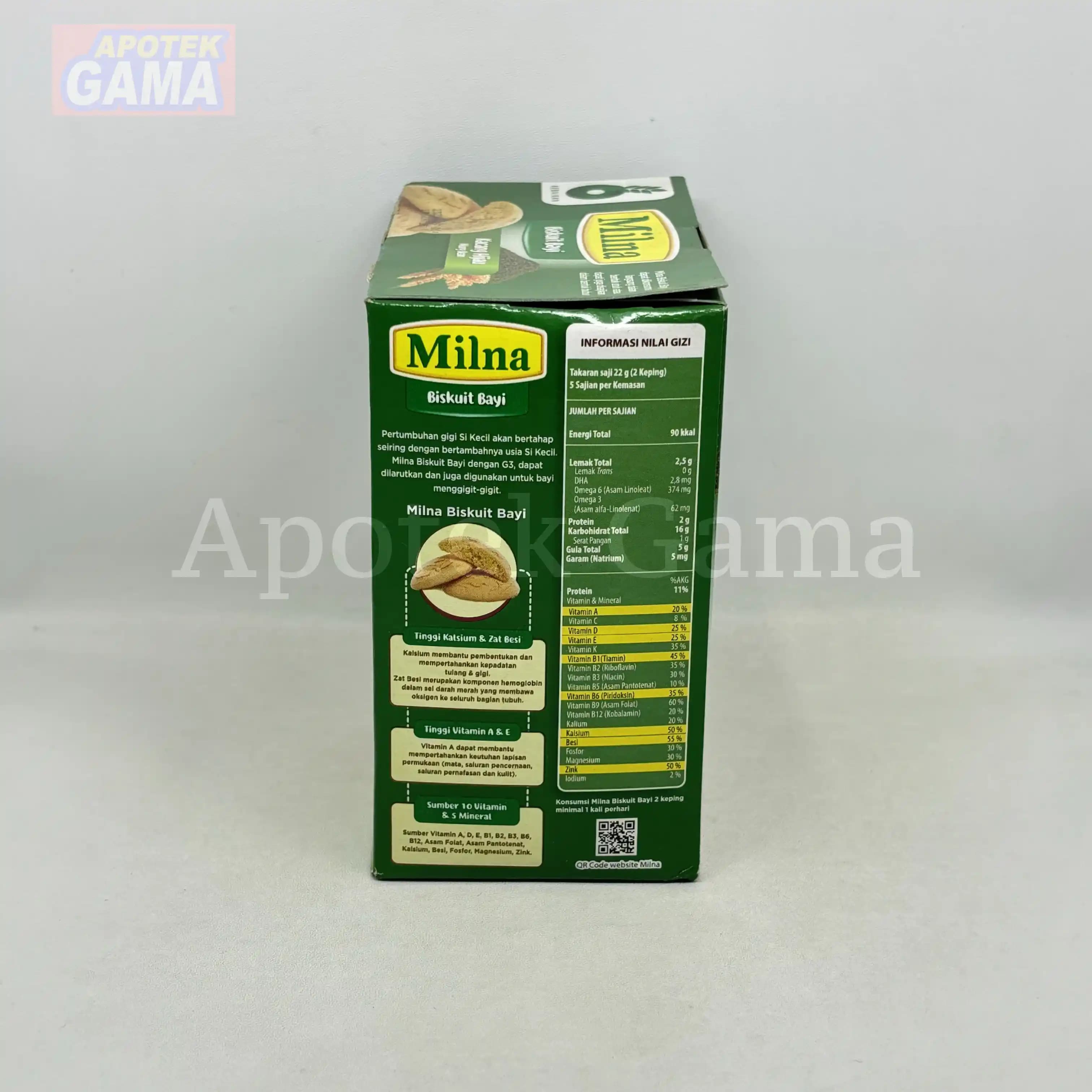 MILNA BISKUIT BAYI 6+ KACANG HIJAU 130 GR 4