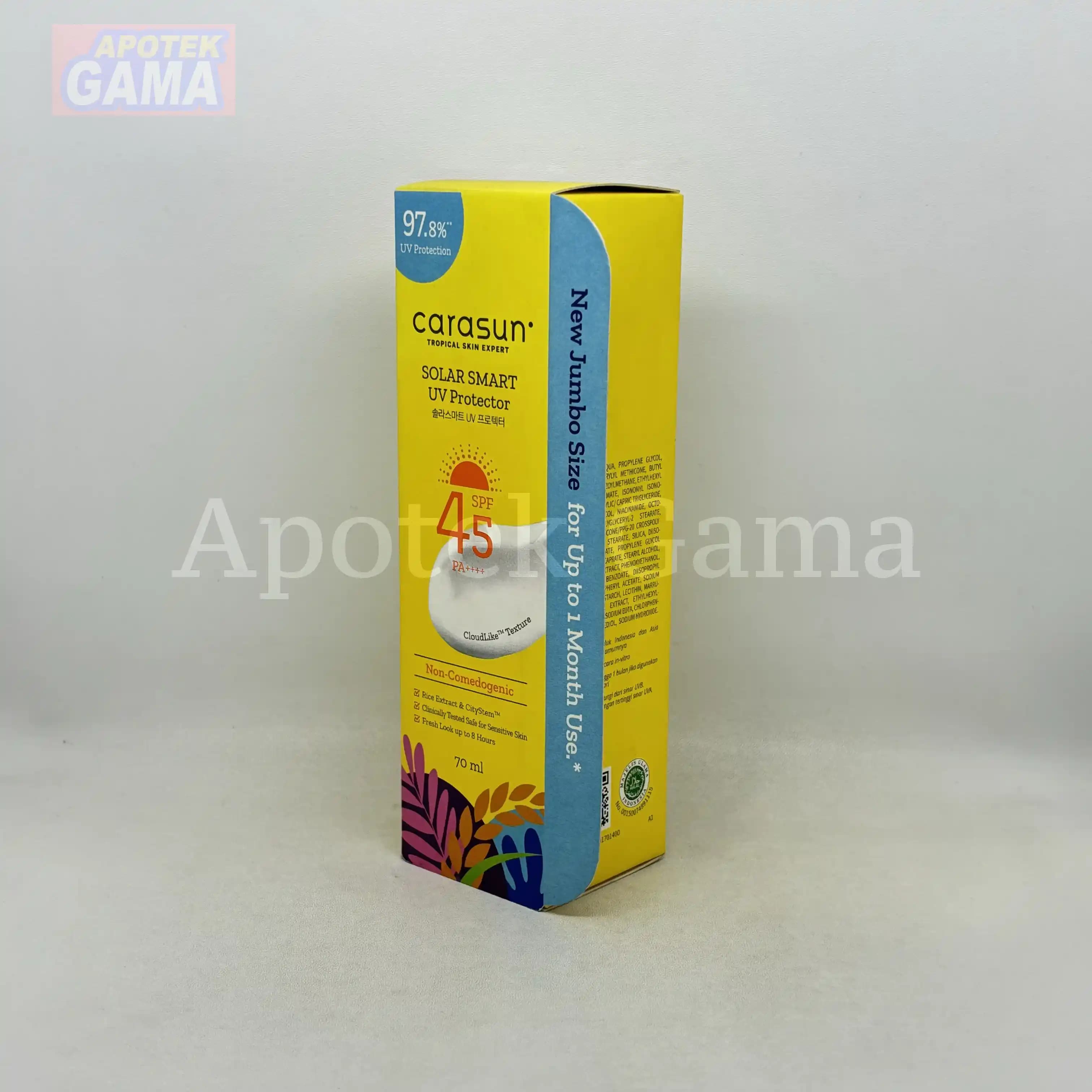 CARASUN SOLAR SMART UV PROTECTOR SPF 45 PA+ 70ML 4