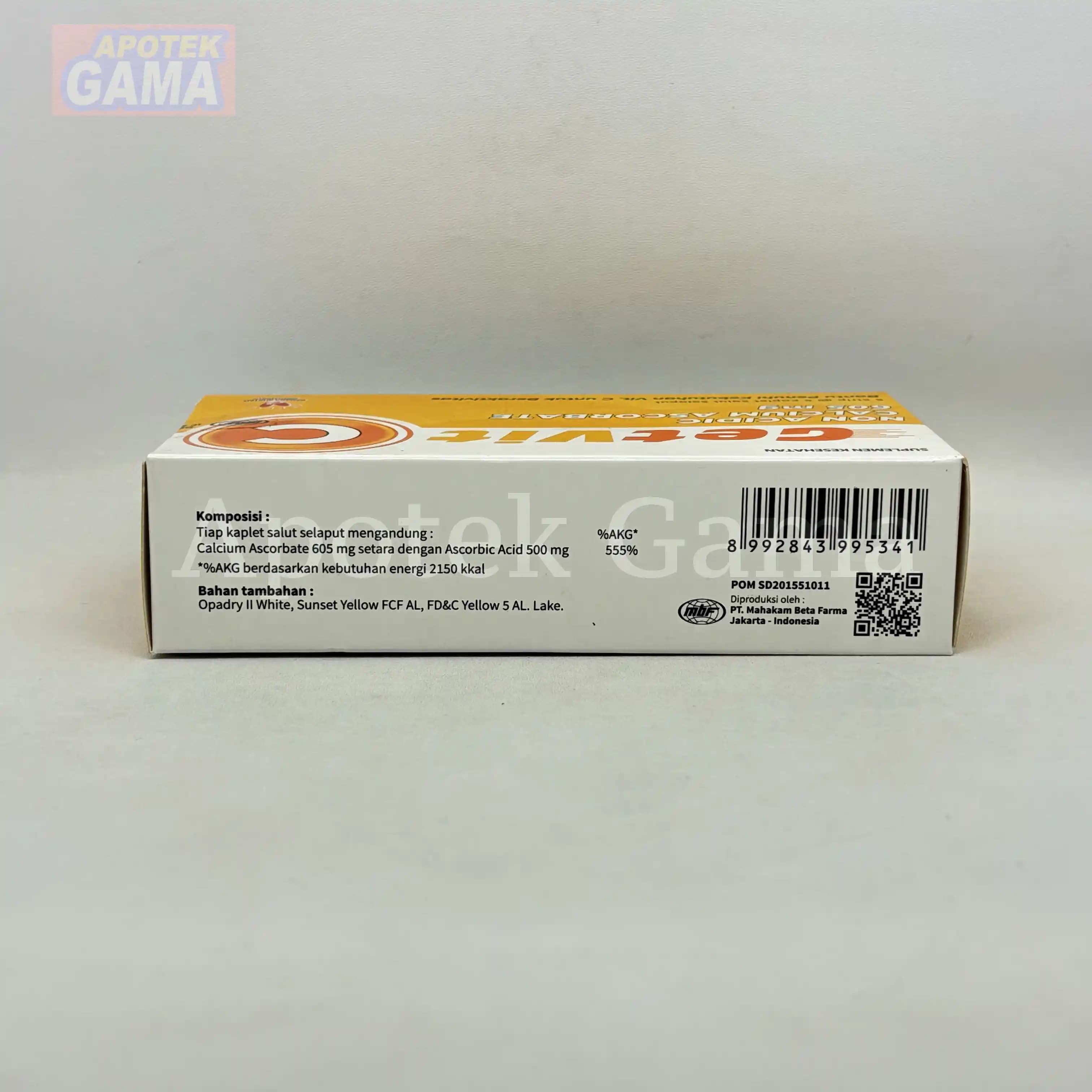 GETVIT C 605 MG 30S 5