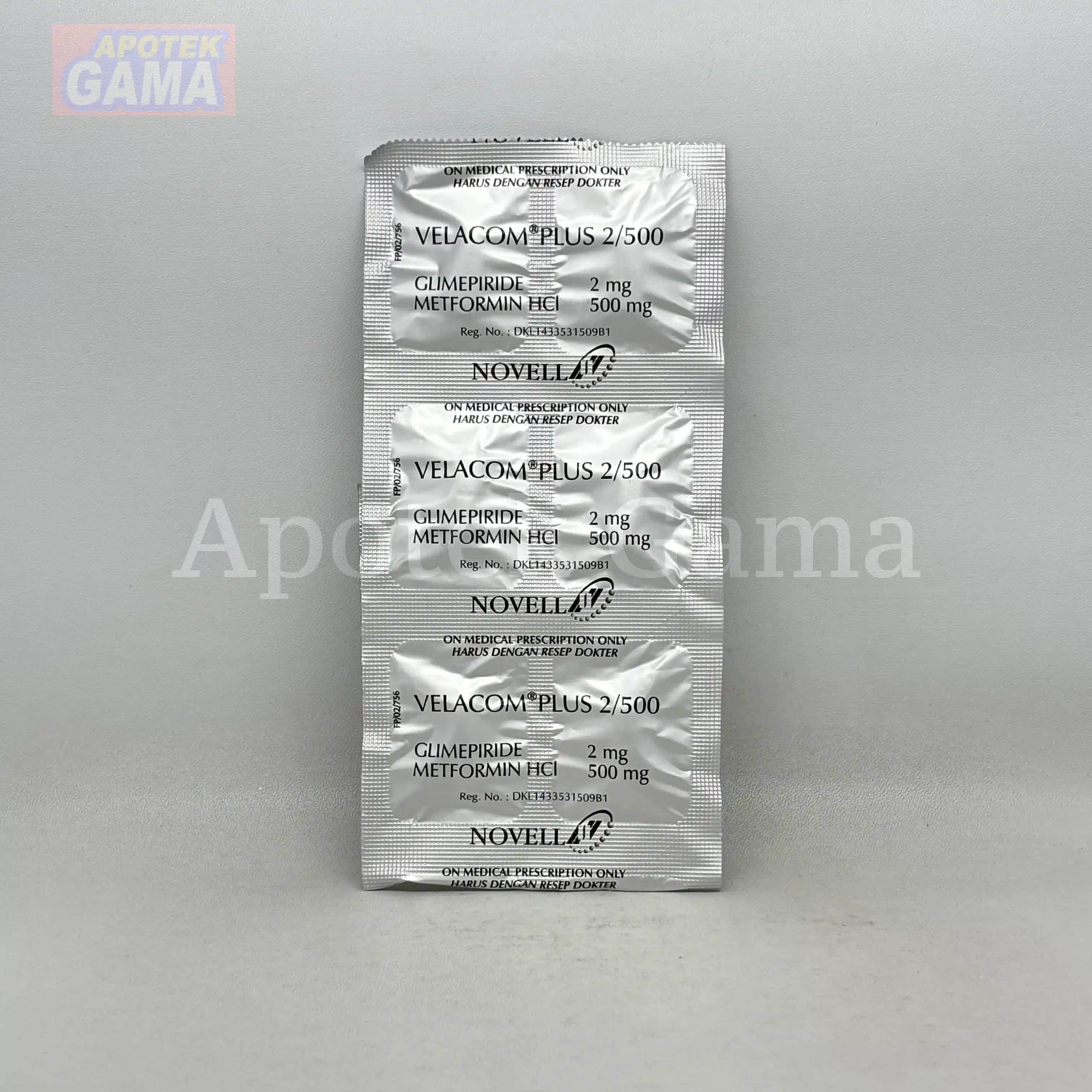 VELACOM PLUS 2/500 MG TAB 4
