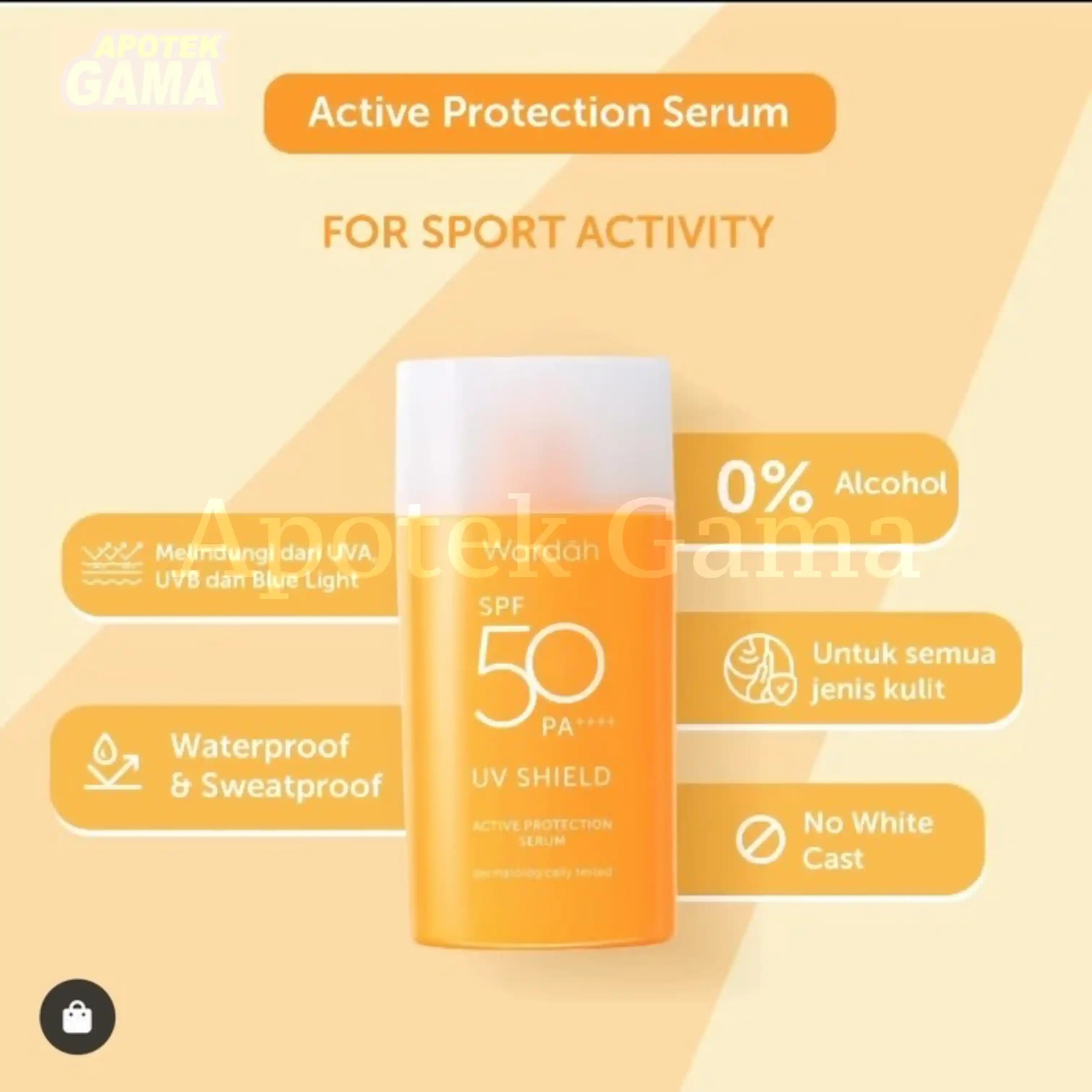 WARDAH UV SHIELD ACTIVE PROTECTION SERUM SPF50 35ML