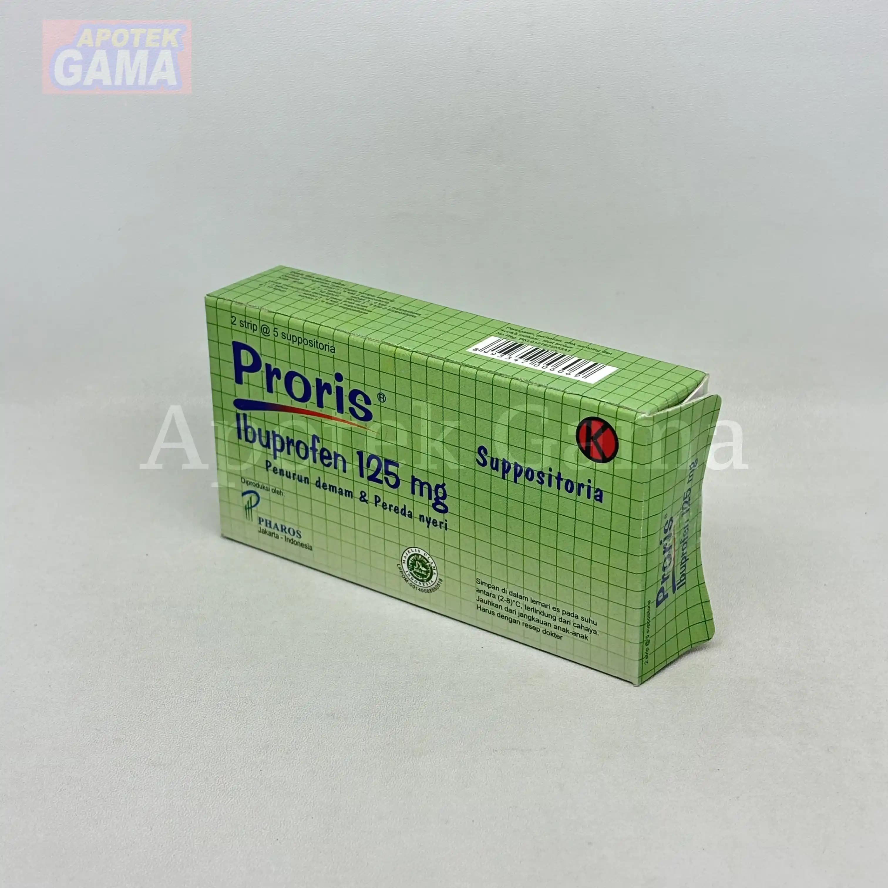 PRORIS SUPP 125MG 4