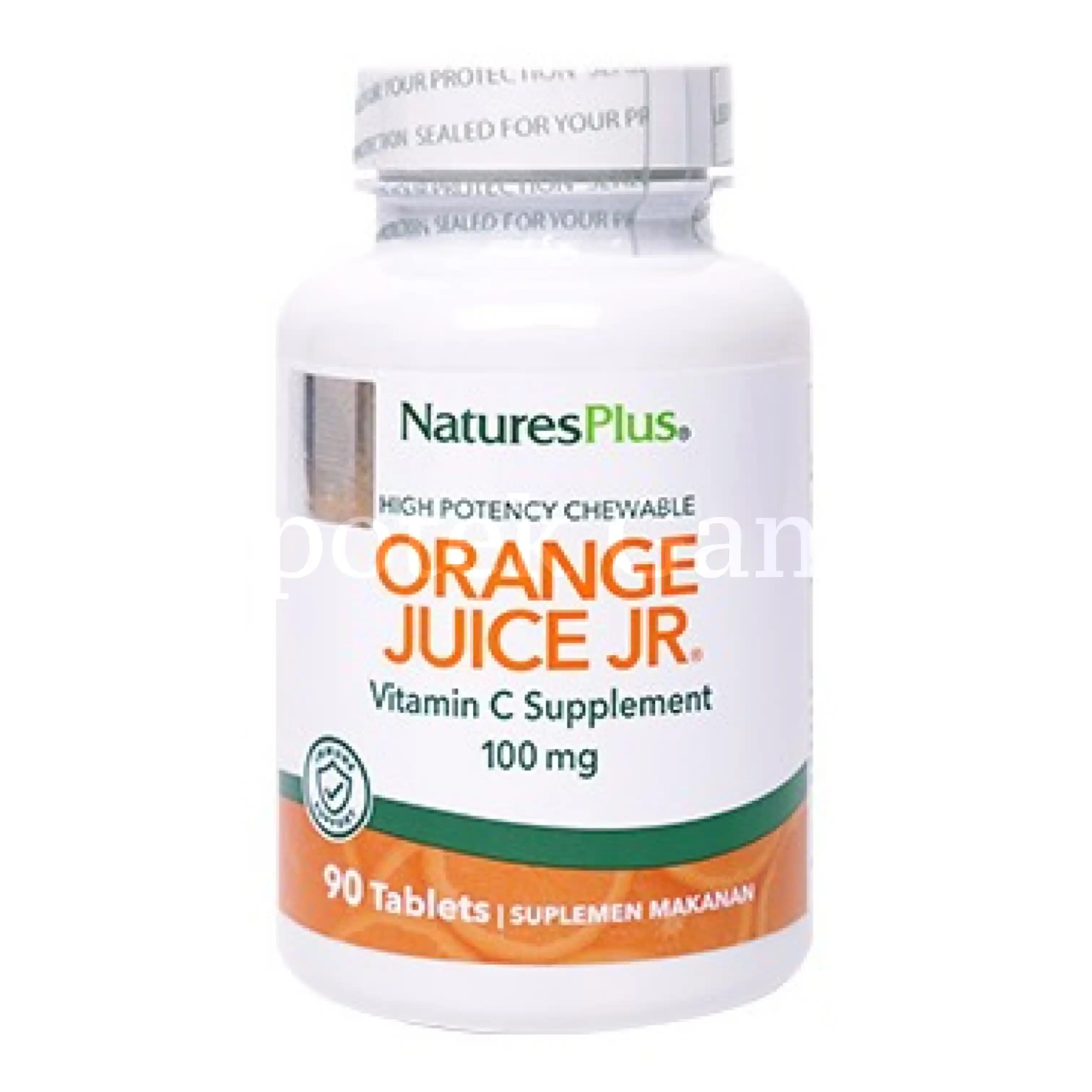NATURES PLUS ORANGE JUICE JR 100MG 90S 2