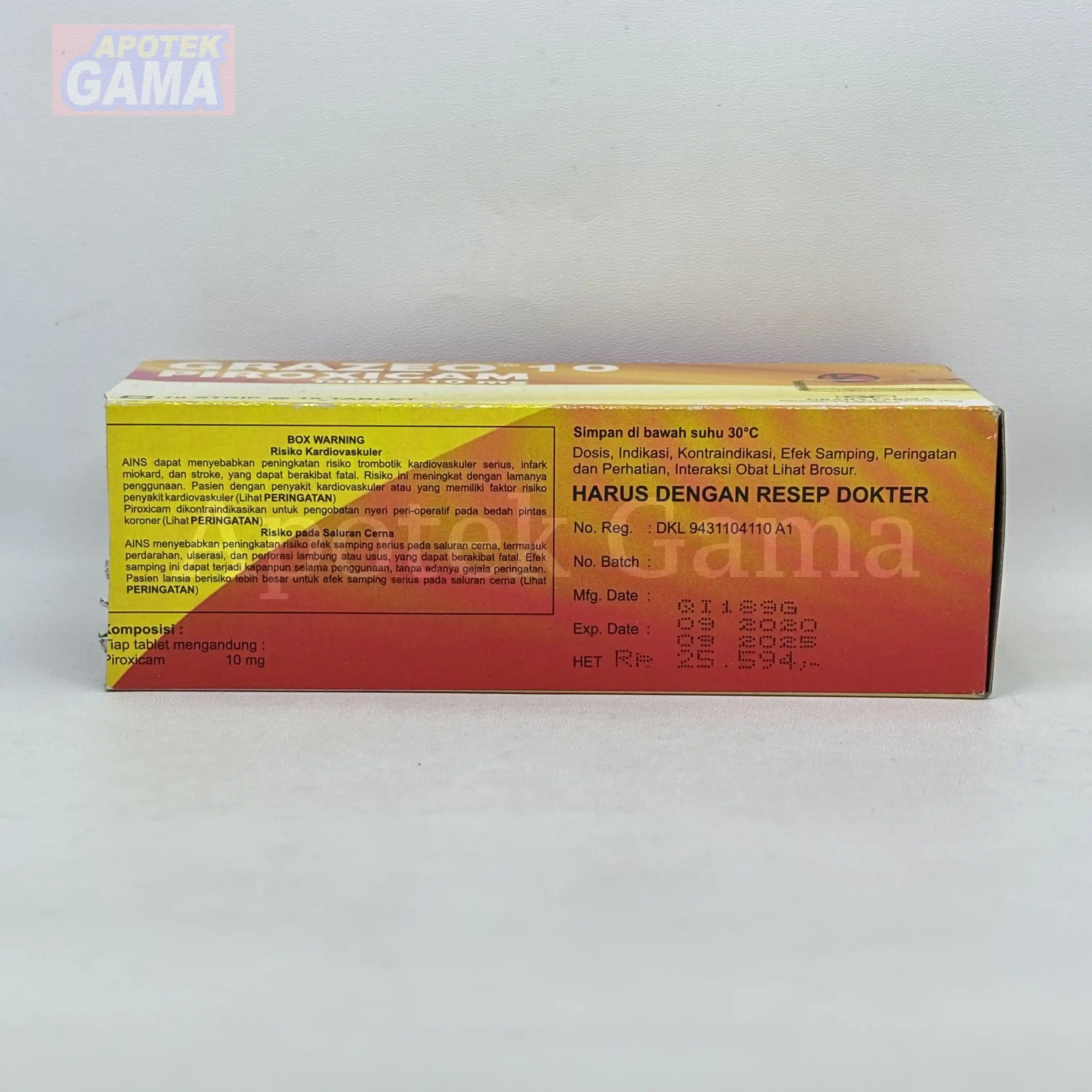 GRAZEO 10MG/100 TAB 5