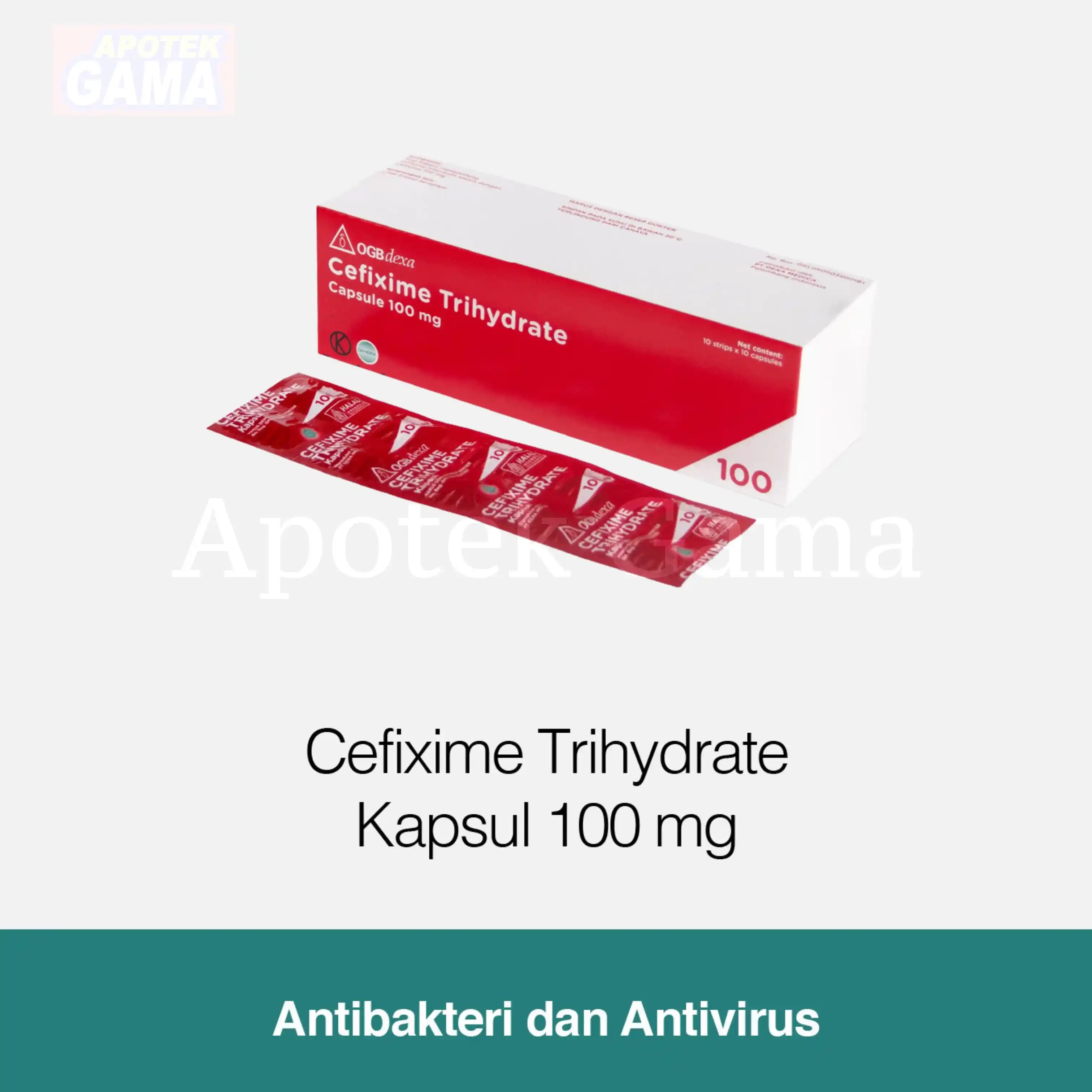 CEFIXIME CAP 100 MG(GEN)
