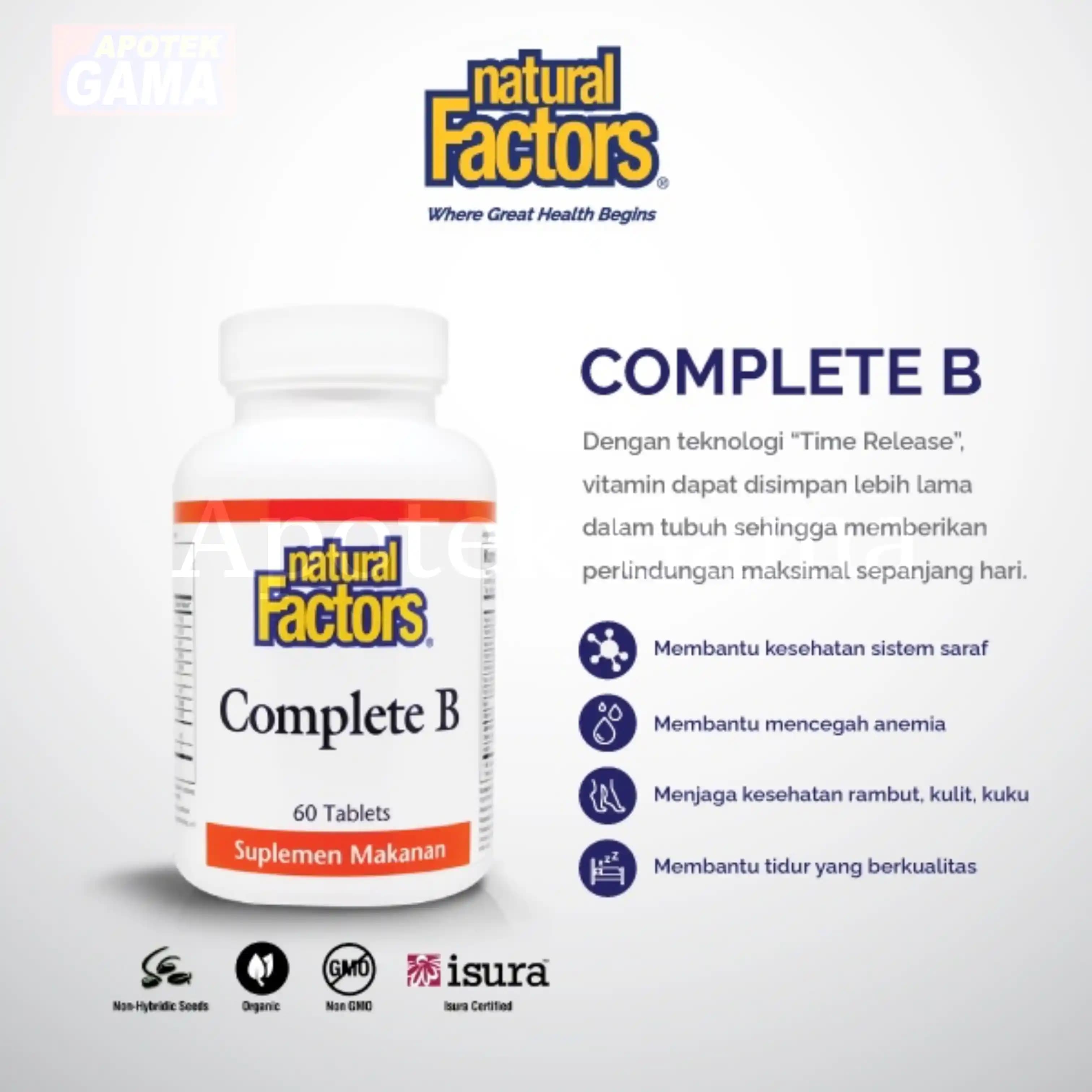 NATURAL FACTORS COMPLETE B 60S