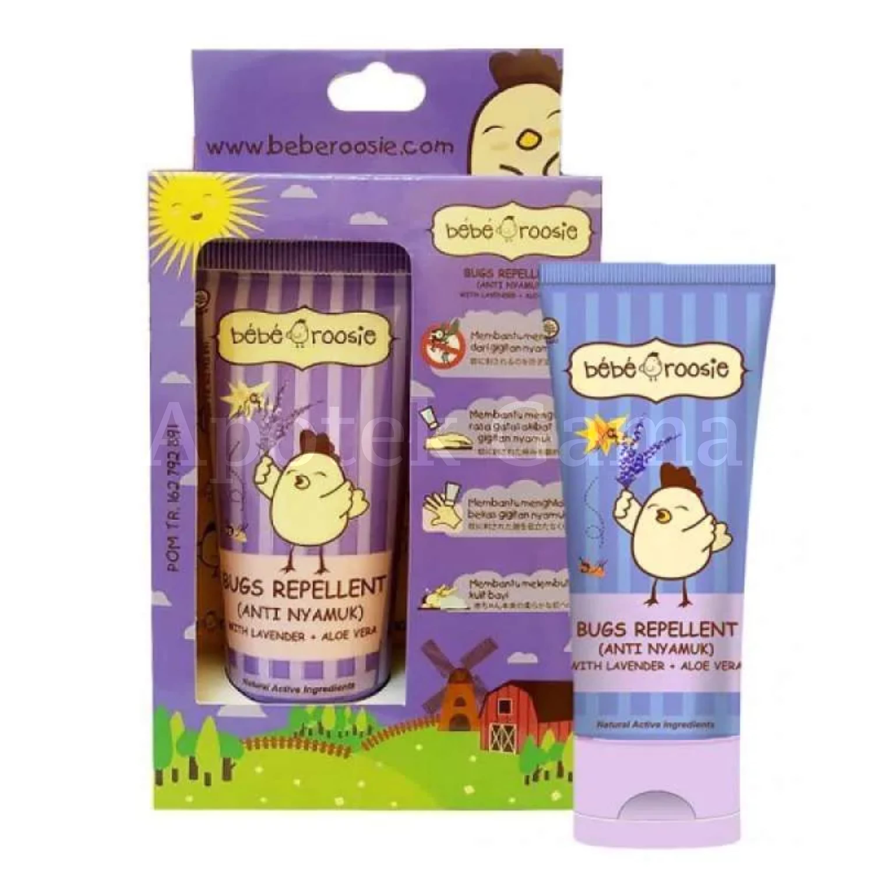 BEBE ROOSIE ANTI NYAMUK WITH LAVENDER + ALOE VERA