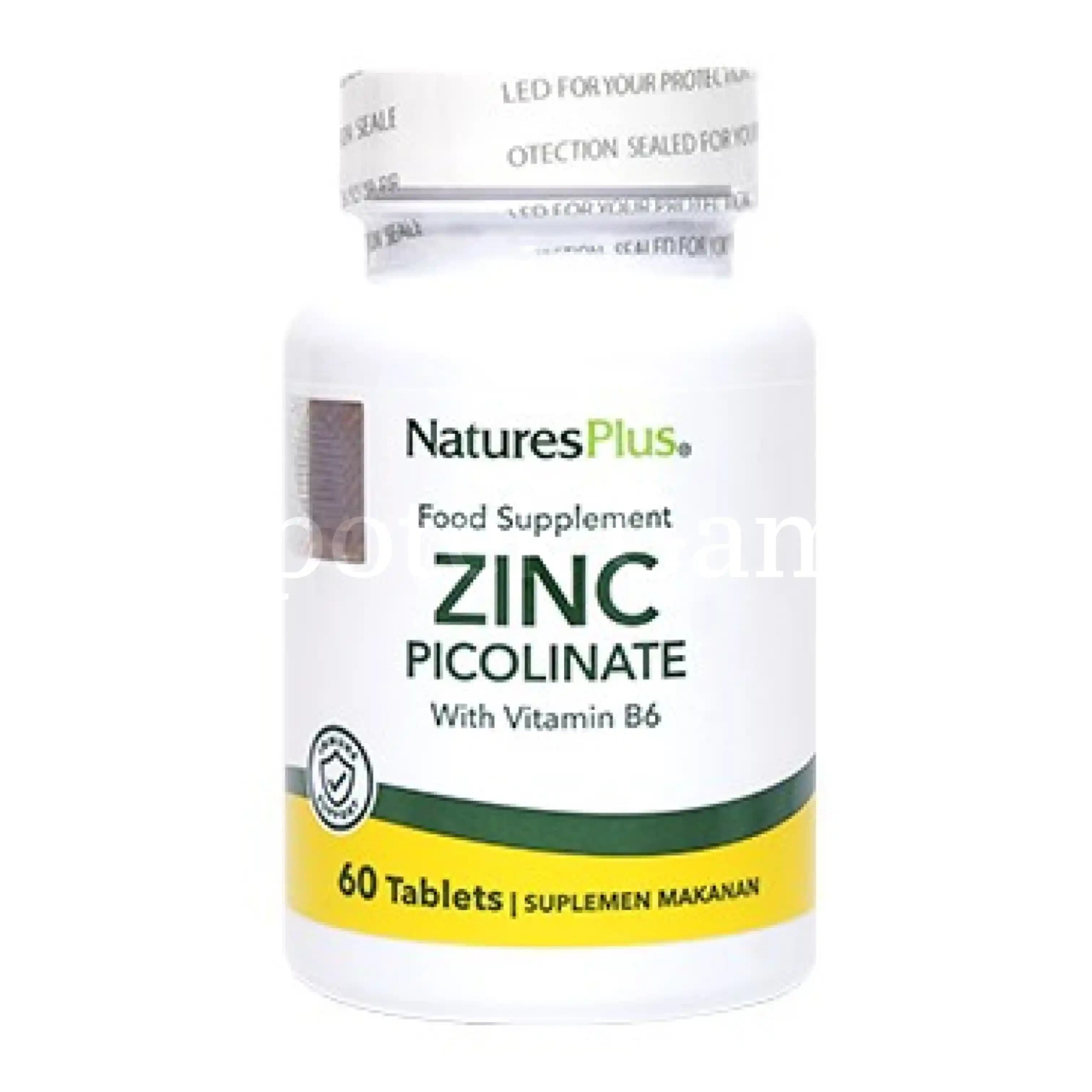 NATURES PLUS ZINC PICOLINATE 60S