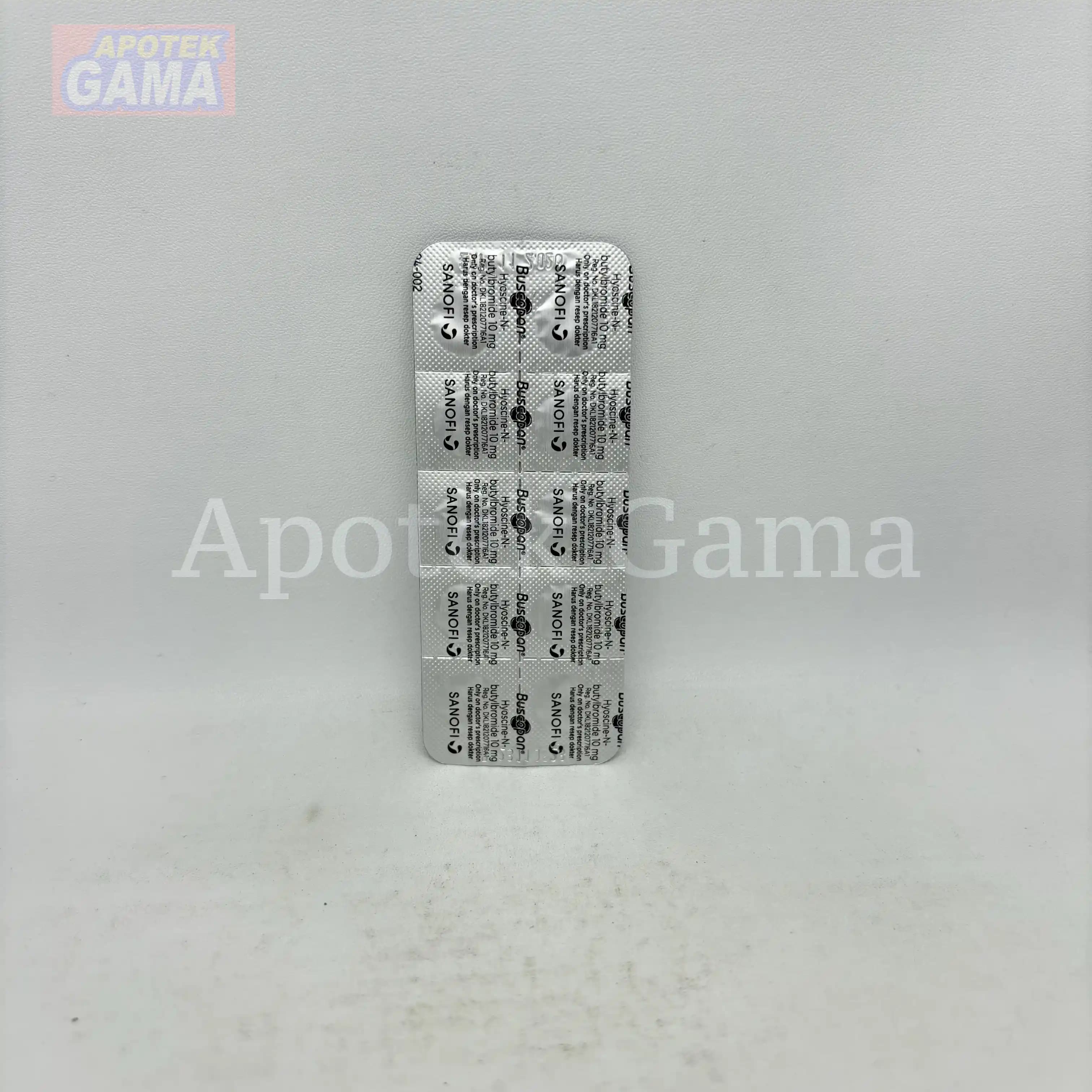 BUSCOPAN TAB 10 MG 4