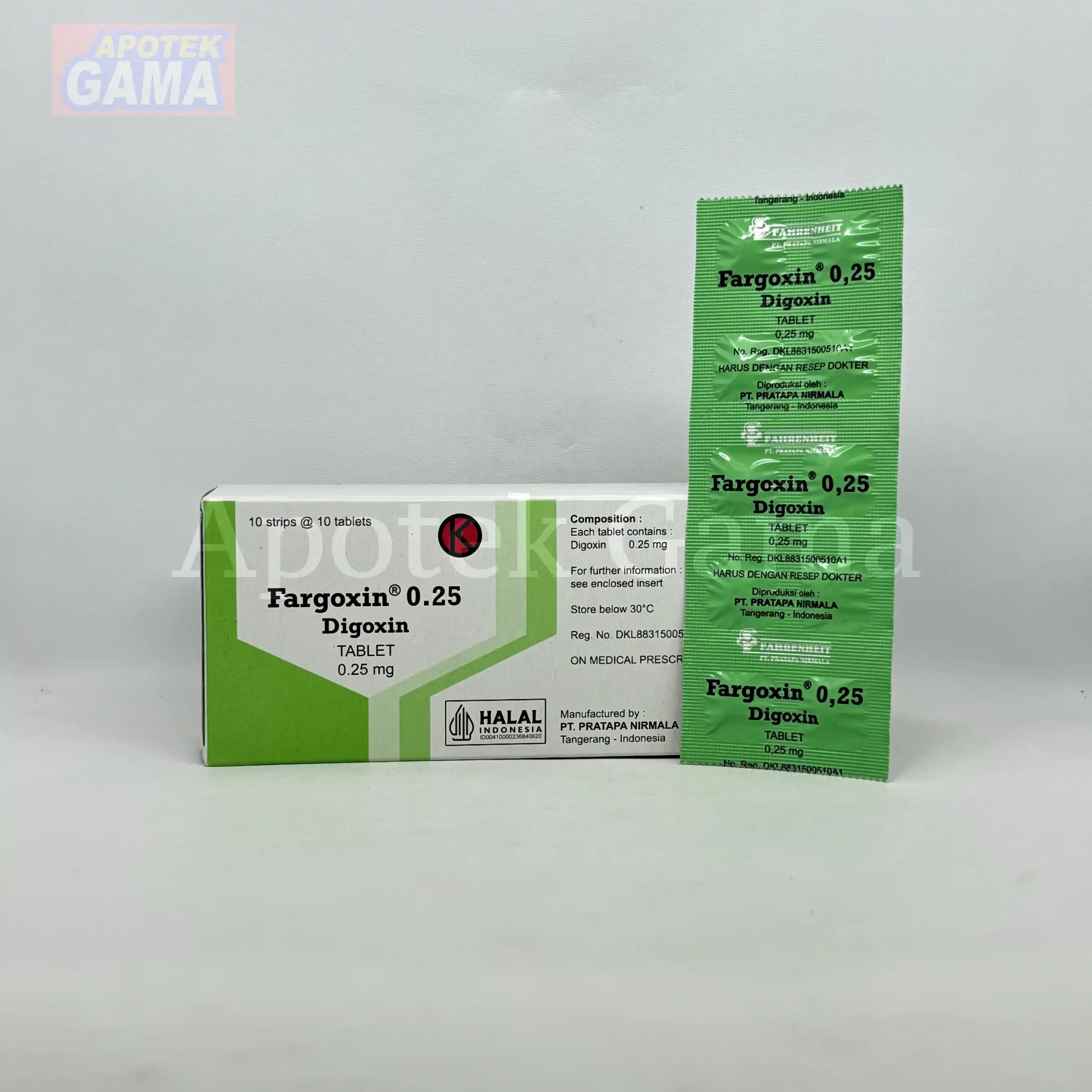 FARGOXIN 0.25 MG 3