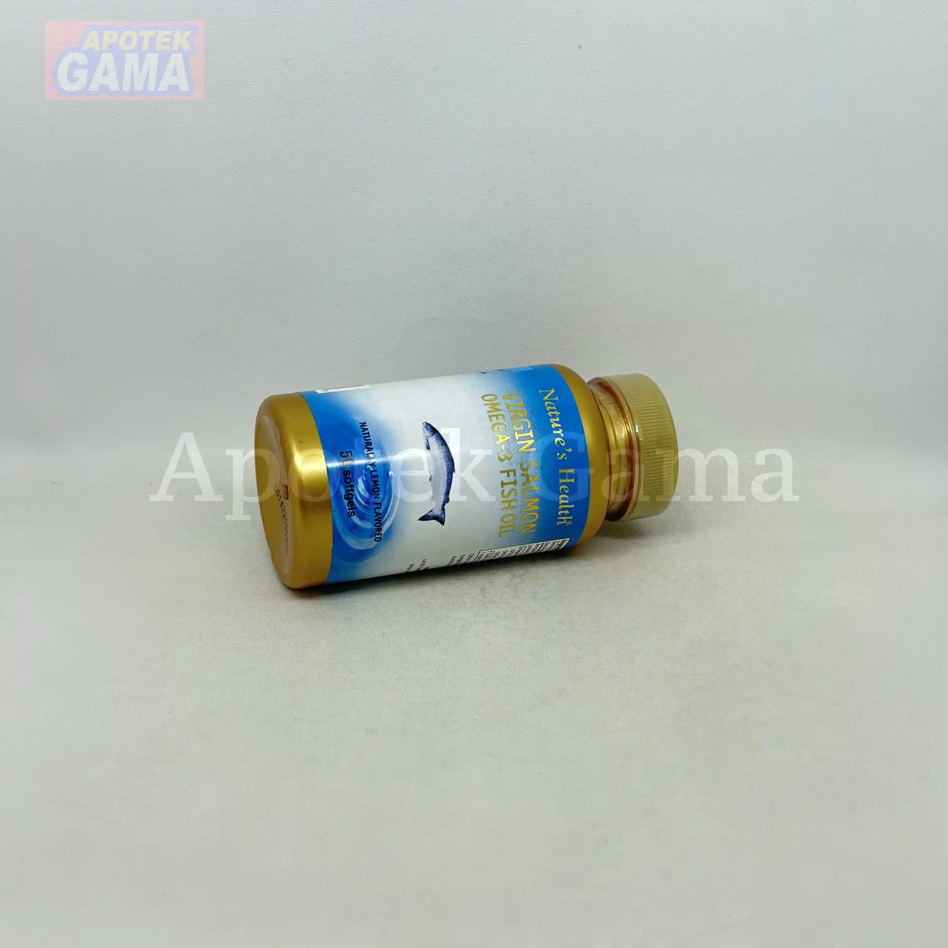 NATURES HEALTH VIRGIN SALMON OMEGA-3 LEMON 50S 5