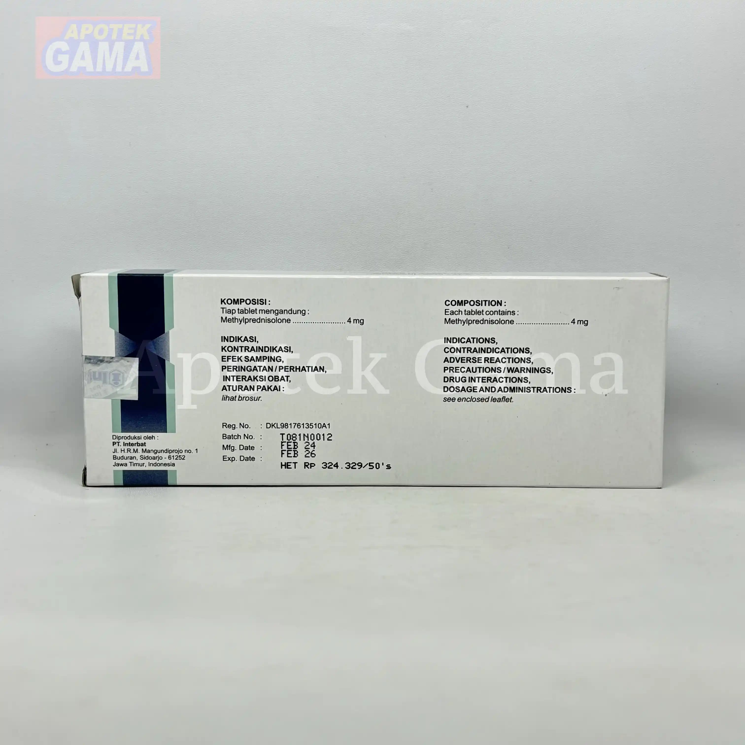 INTIDROL TAB 4 MG 4