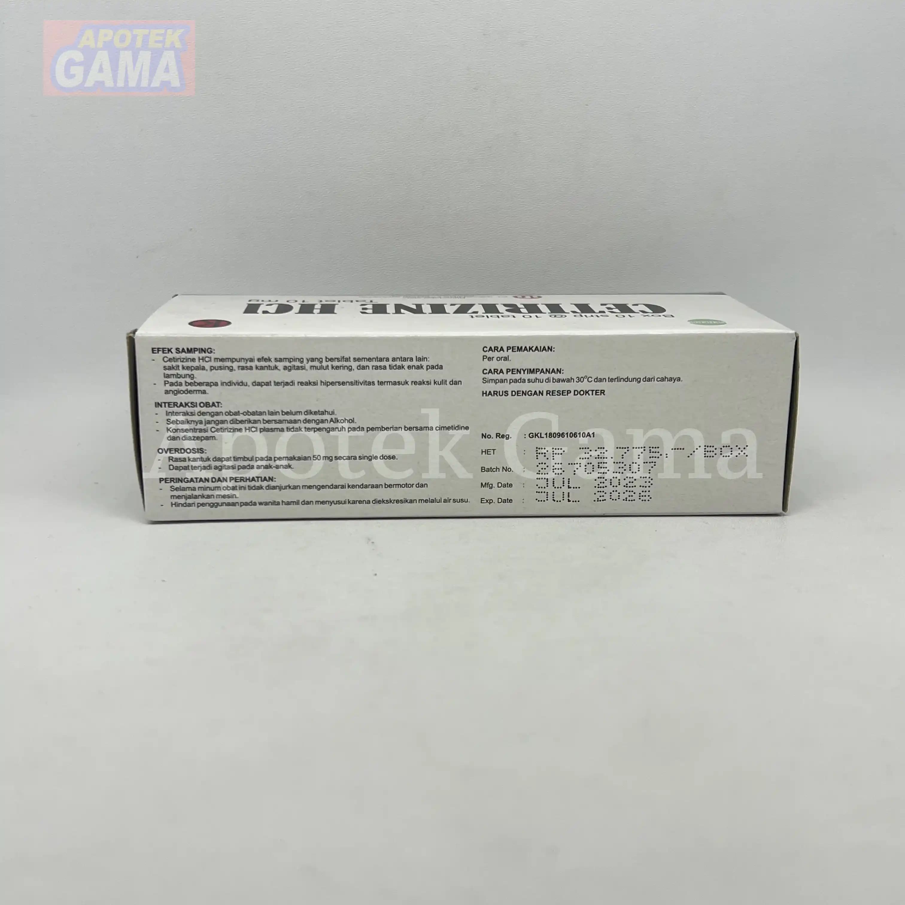 CETIRIZINE 10 MG BRAND HJ 4