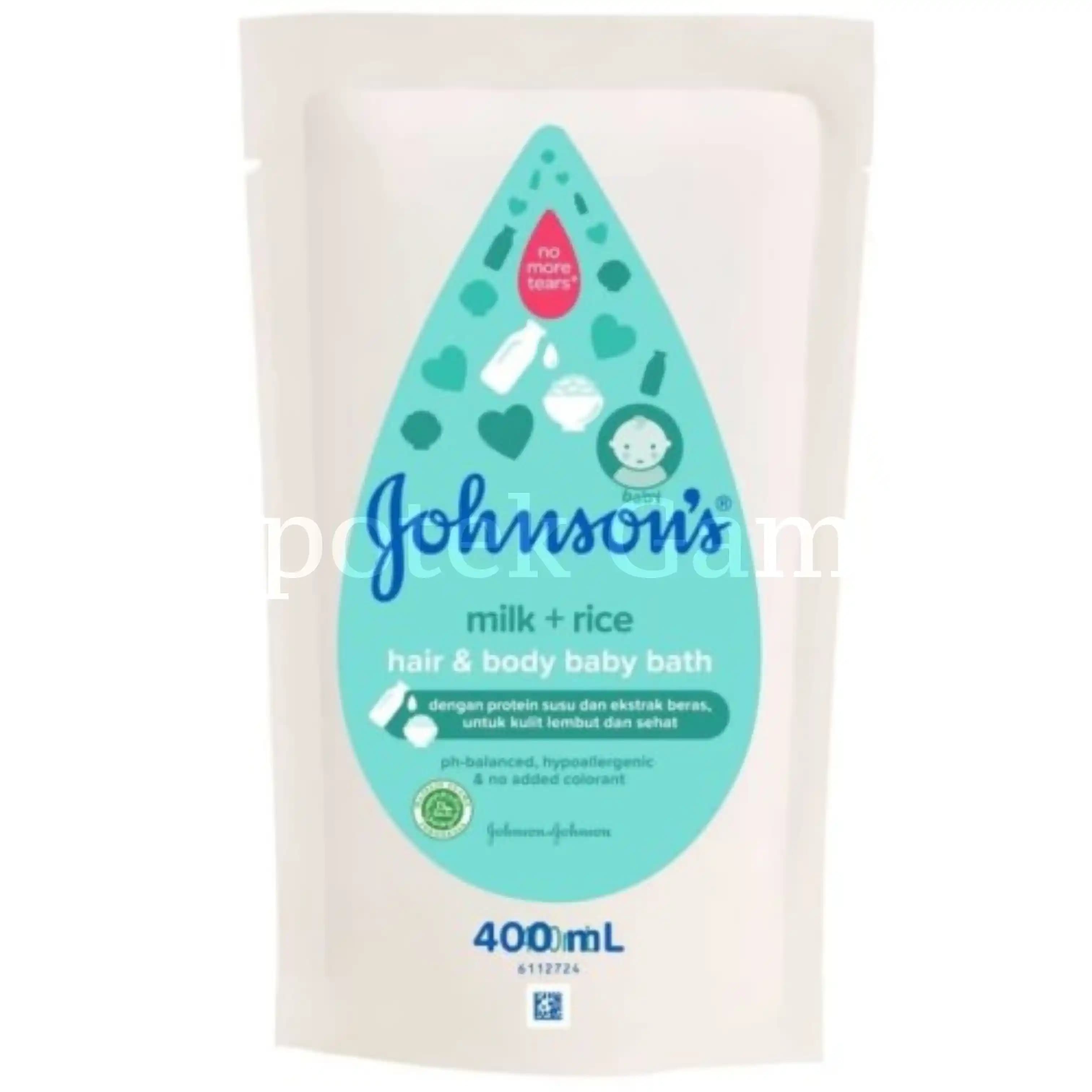 JOHNSONS BABY MILK BATH REFILL 400 ML  2