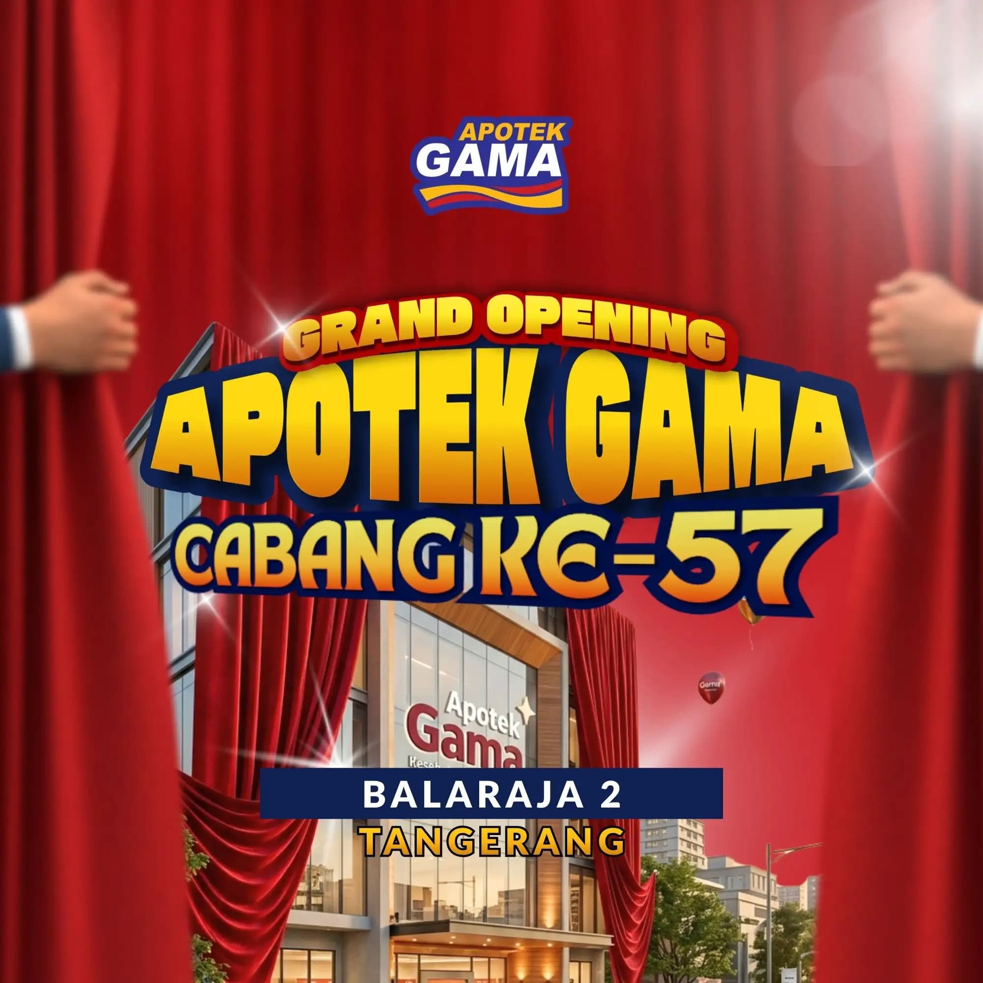 Grand Opening Apotek Gama Cabang ke-57 Hadir di Balaraja Tangerang pada 11 September 2026