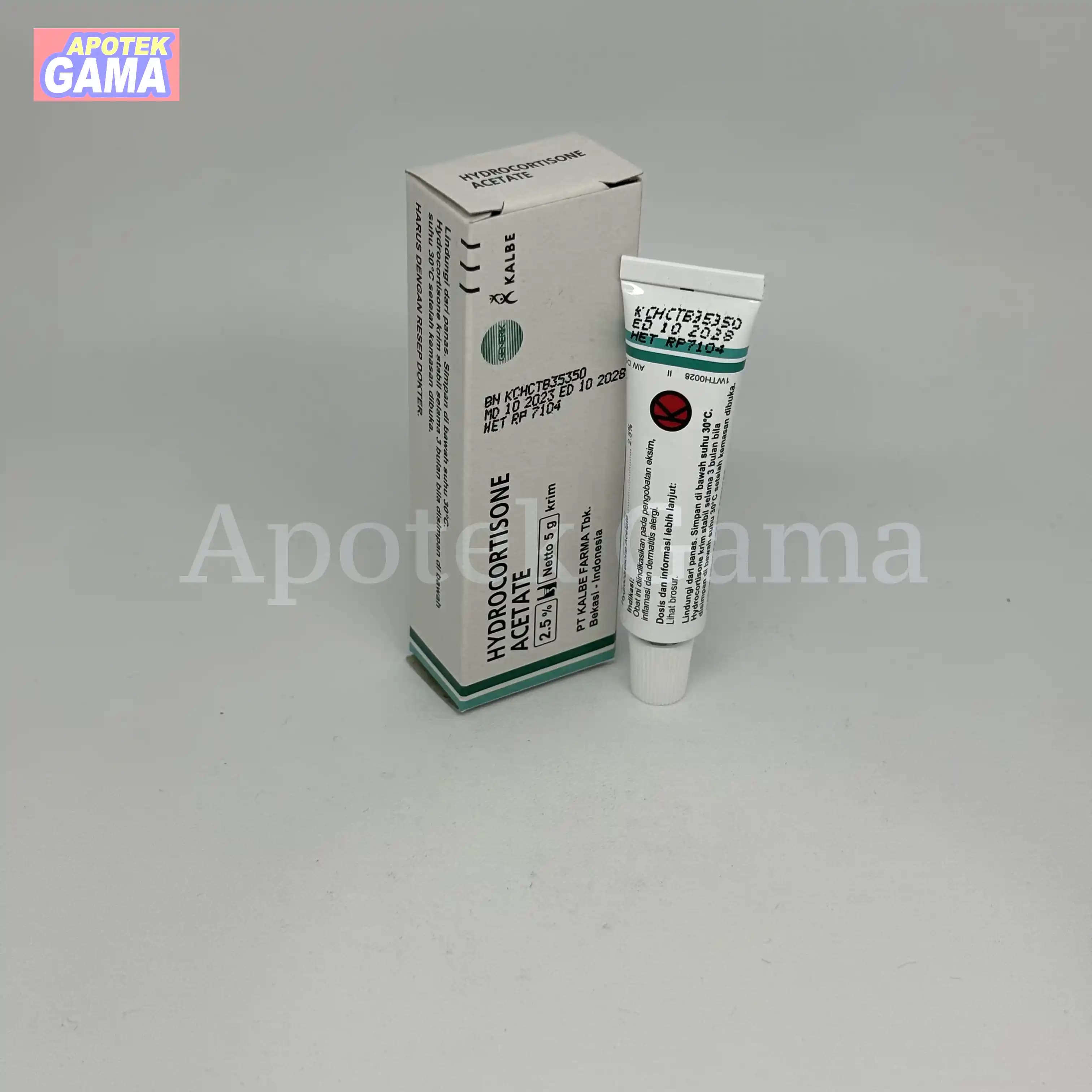 HYDROCORTISONE CR 2.5 % 5 GR (KALBE)
