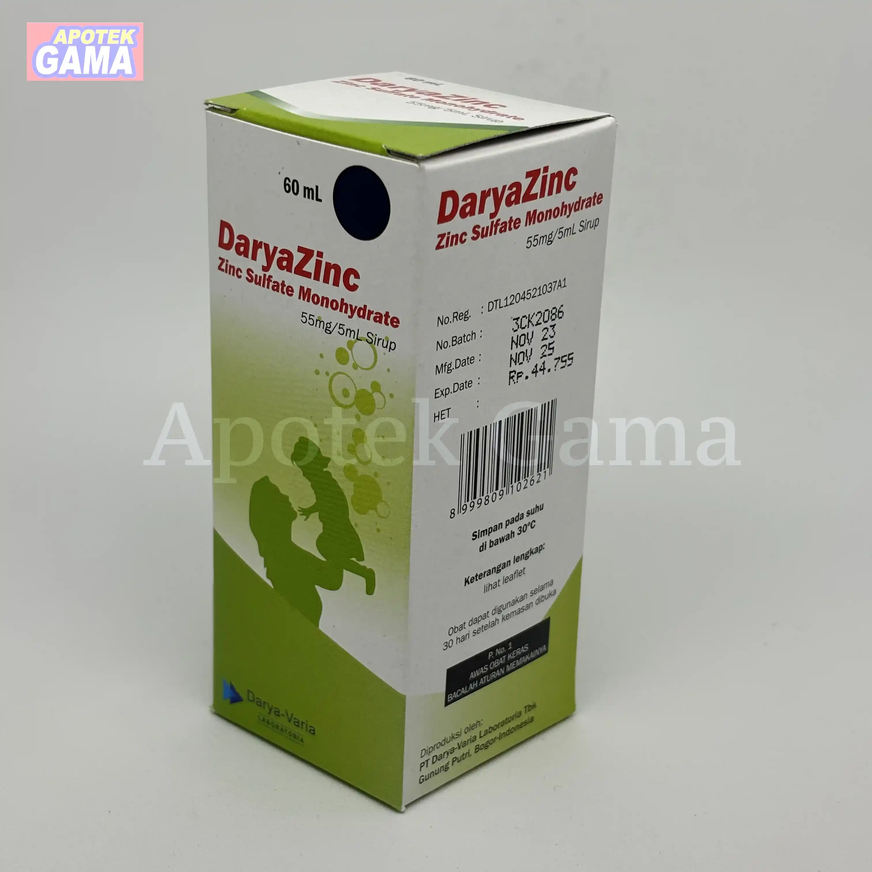DARYAZINC SYRUP 60 ML