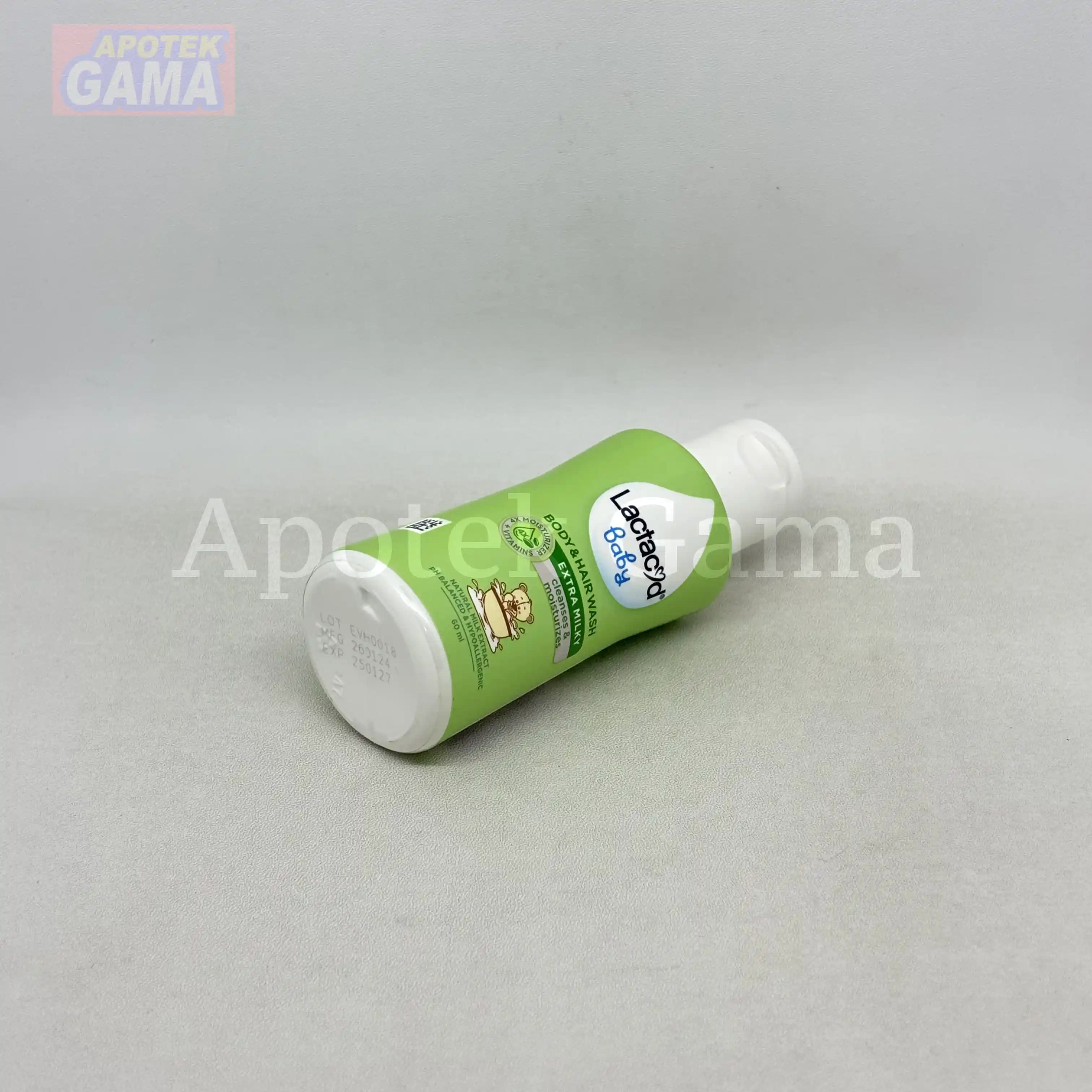LACTACYD BABY BODY & HAIR WASH EXTRA MILKY 60 ML